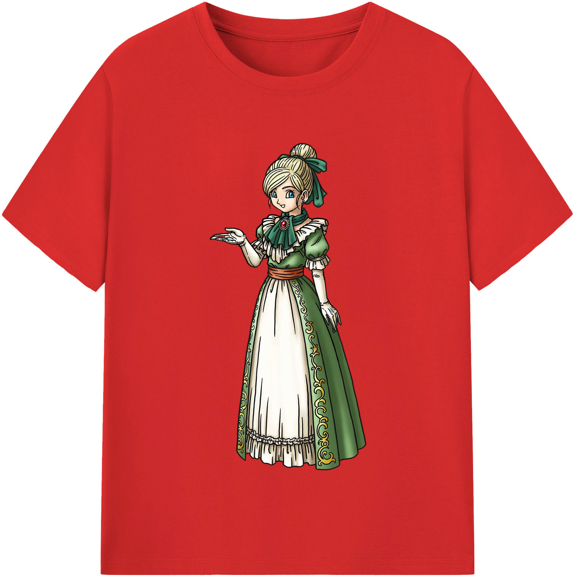 （画像用） ドラゴンクエスト Doragon Kuesuto Dragon Quest 綿100％半袖Tシャツ（フロントプリント）