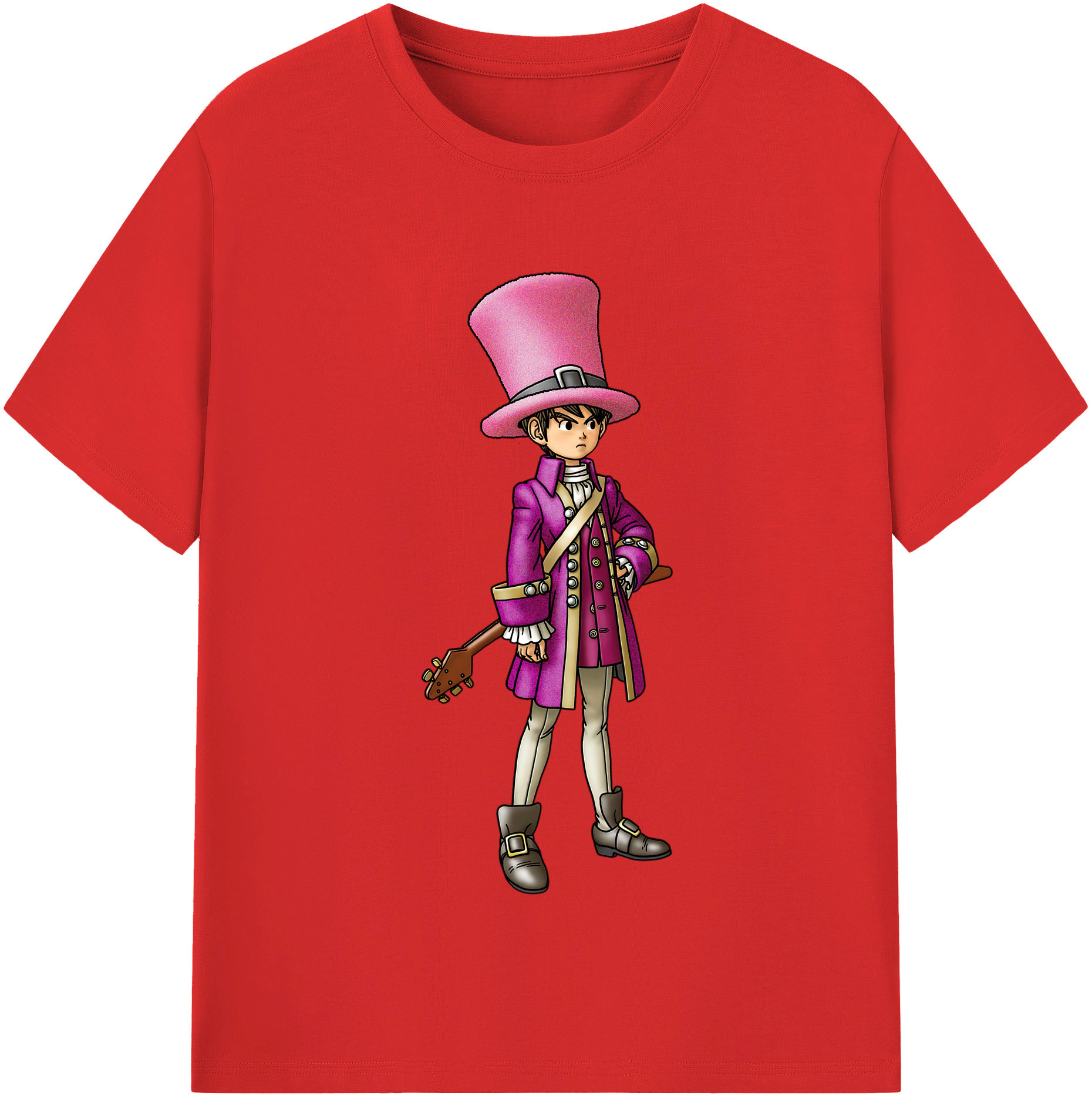 （画像用） ドラゴンクエスト Doragon Kuesuto Dragon Quest 綿100％半袖Tシャツ（フロントプリント）