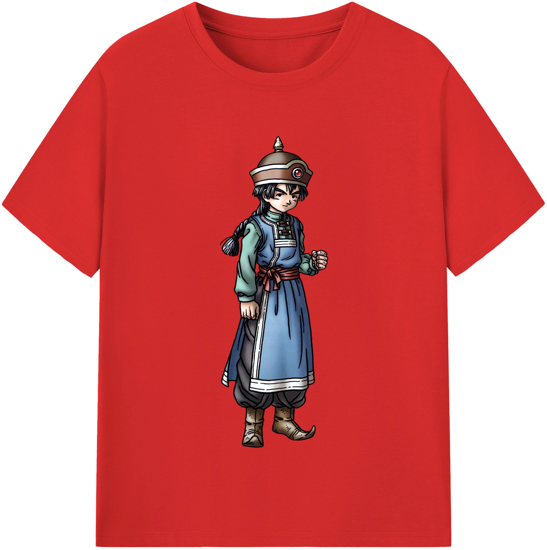 （画像用） ドラゴンクエスト Doragon Kuesuto Dragon Quest 綿100％半袖Tシャツ（フロントプリント）