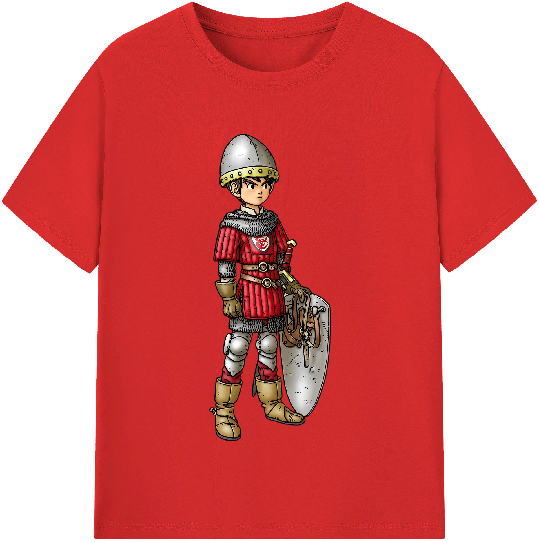 （画像用） ドラゴンクエスト Doragon Kuesuto Dragon Quest 綿100％半袖Tシャツ（フロントプリント）