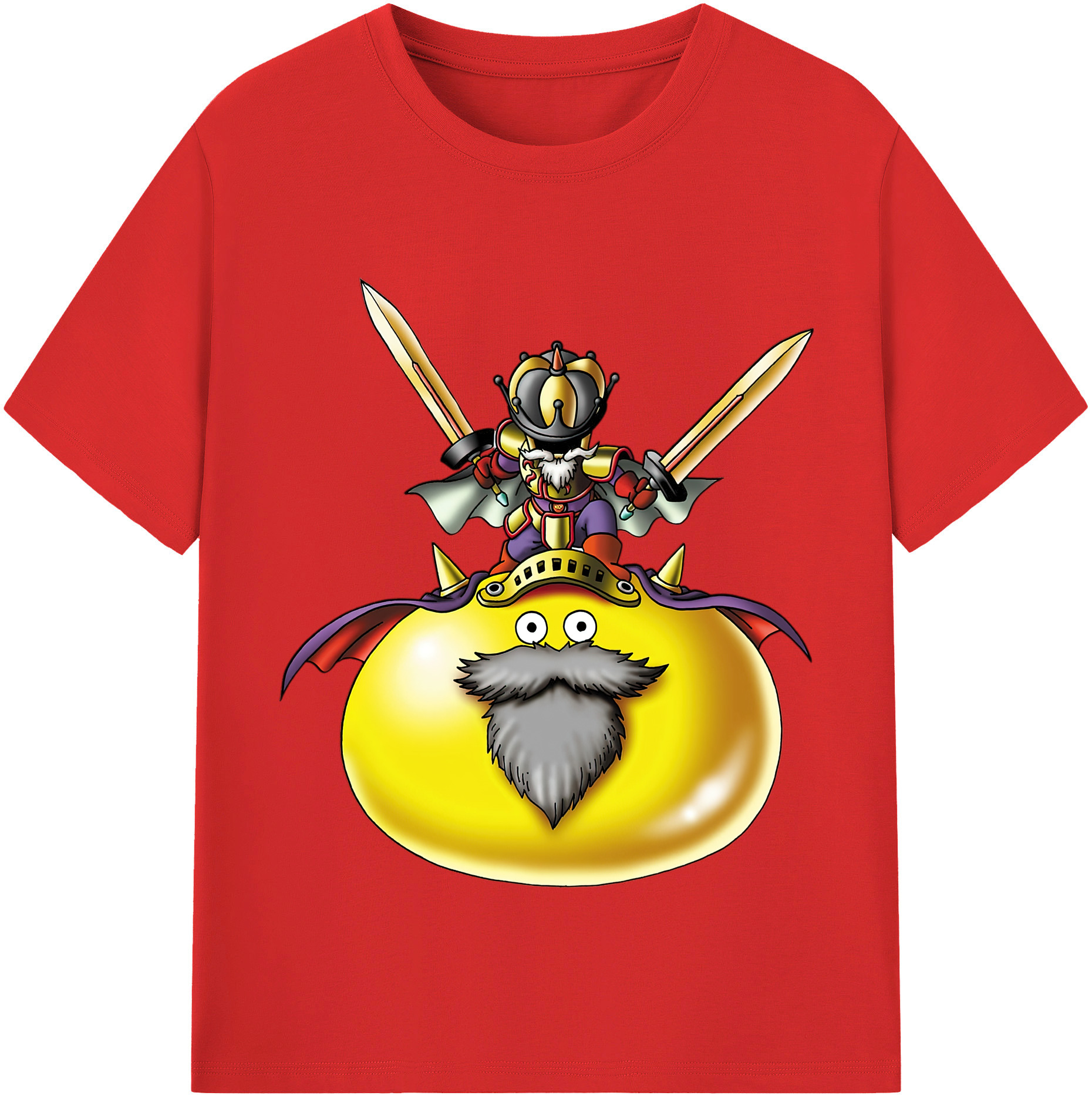 （画像用） ドラゴンクエスト Doragon Kuesuto Dragon Quest 綿100％半袖Tシャツ（フロントプリント）