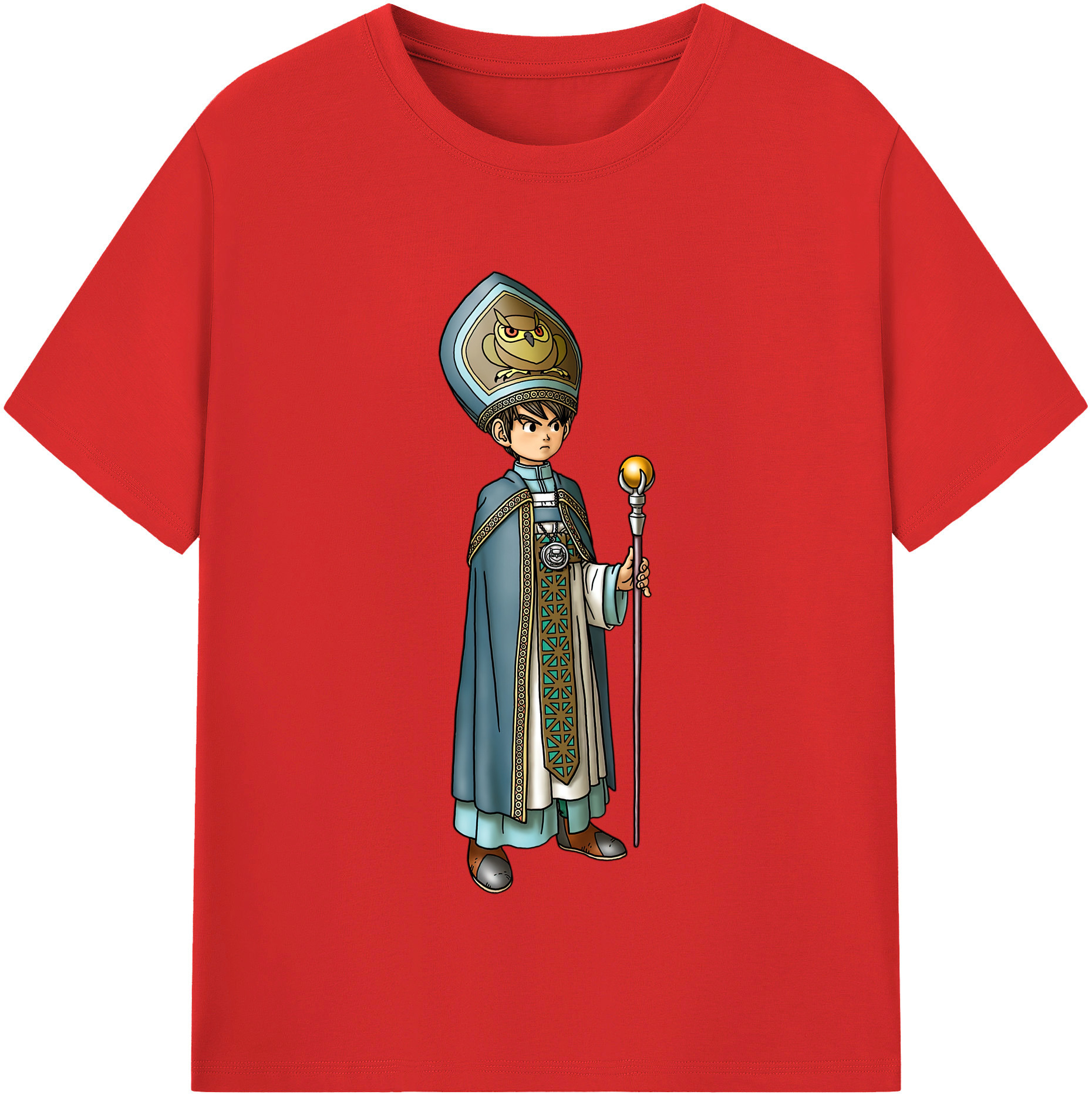 （画像用） ドラゴンクエスト Doragon Kuesuto Dragon Quest 綿100％半袖Tシャツ（フロントプリント）