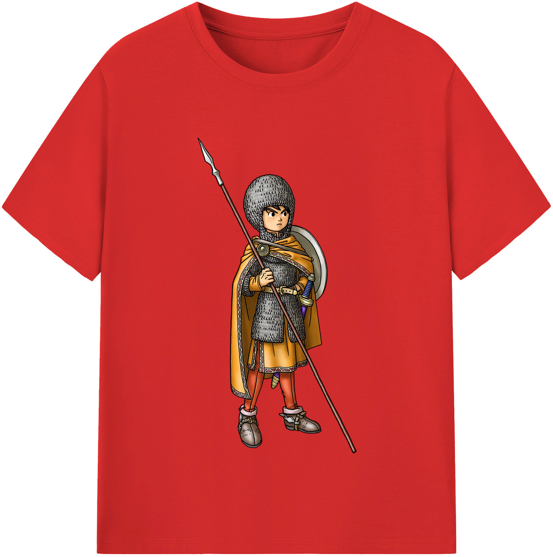 （画像用） ドラゴンクエスト Doragon Kuesuto Dragon Quest 綿100％半袖Tシャツ（フロントプリント）