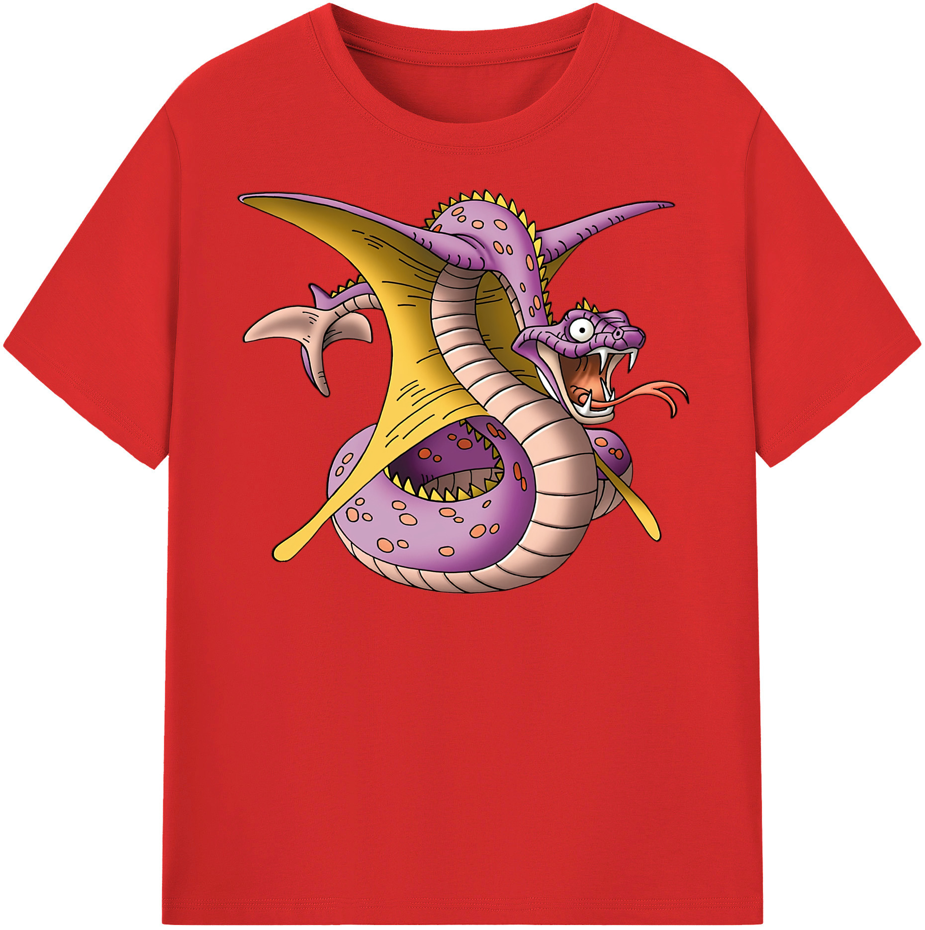 （画像用） ドラゴンクエスト Doragon Kuesuto Dragon Quest 綿100％半袖Tシャツ（フロントプリント）