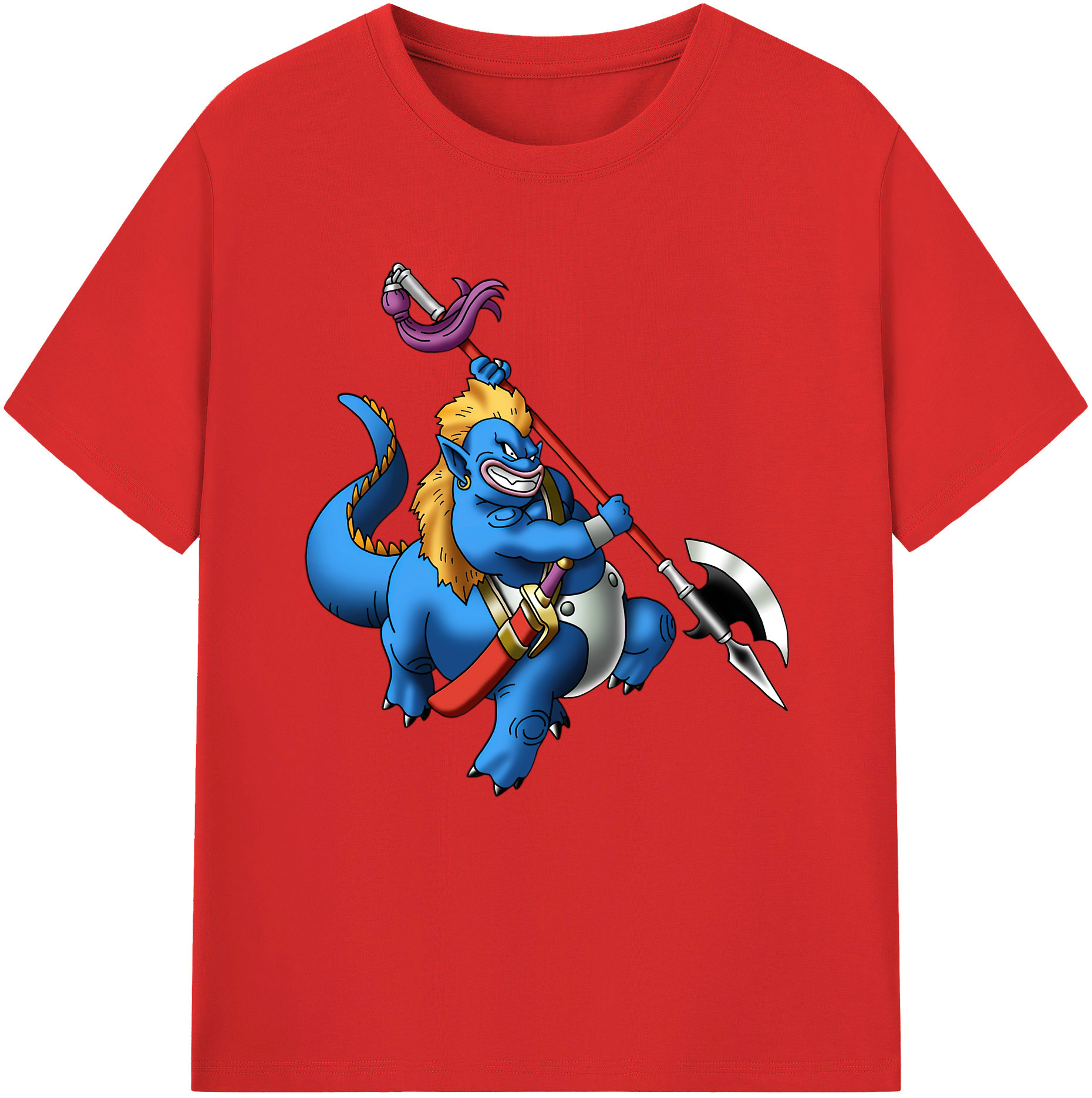 （画像用） ドラゴンクエスト Doragon Kuesuto Dragon Quest 綿100％半袖Tシャツ（フロントプリント）