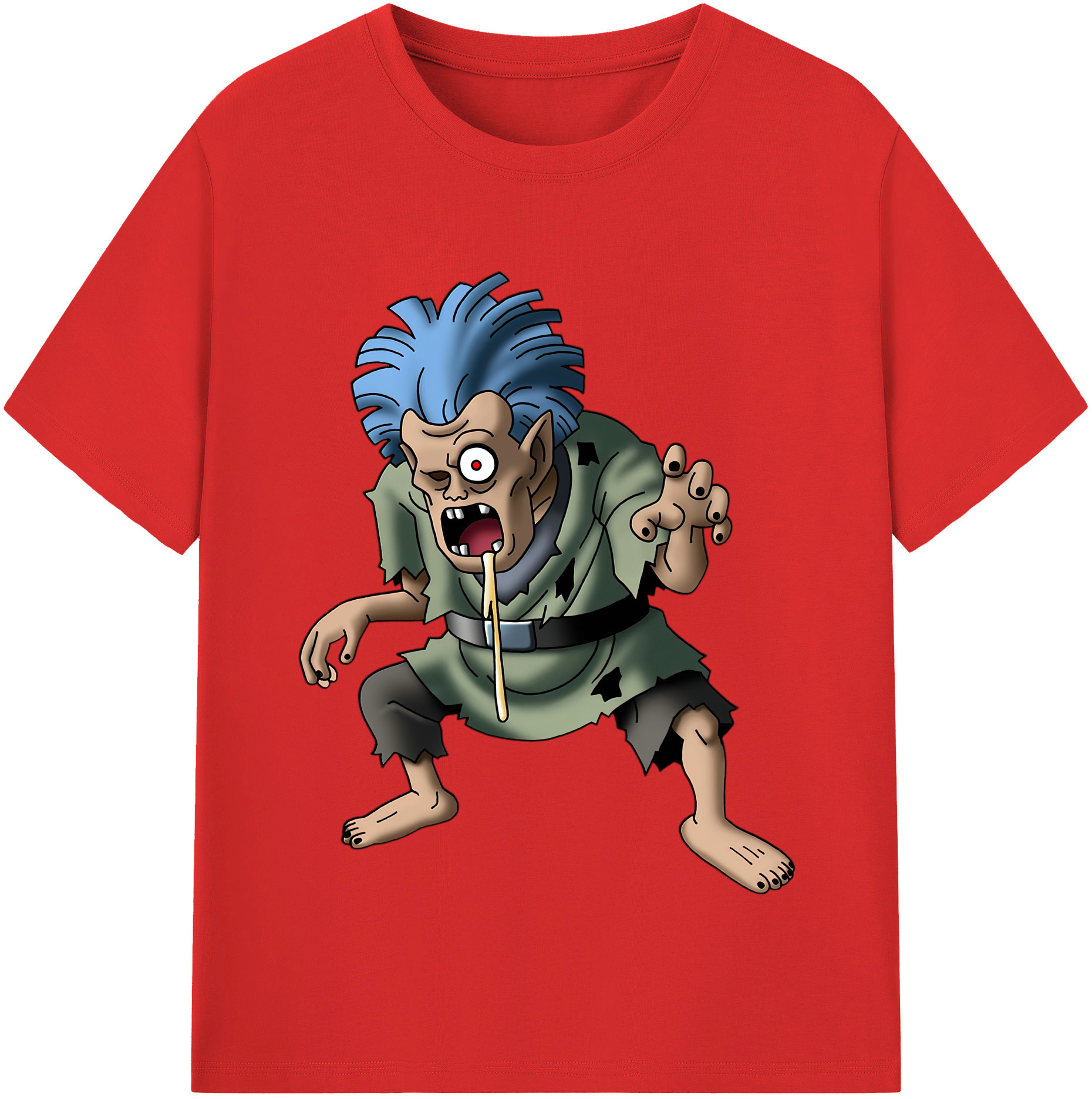 （画像用） ドラゴンクエスト Doragon Kuesuto Dragon Quest 綿100％半袖Tシャツ（フロントプリント）