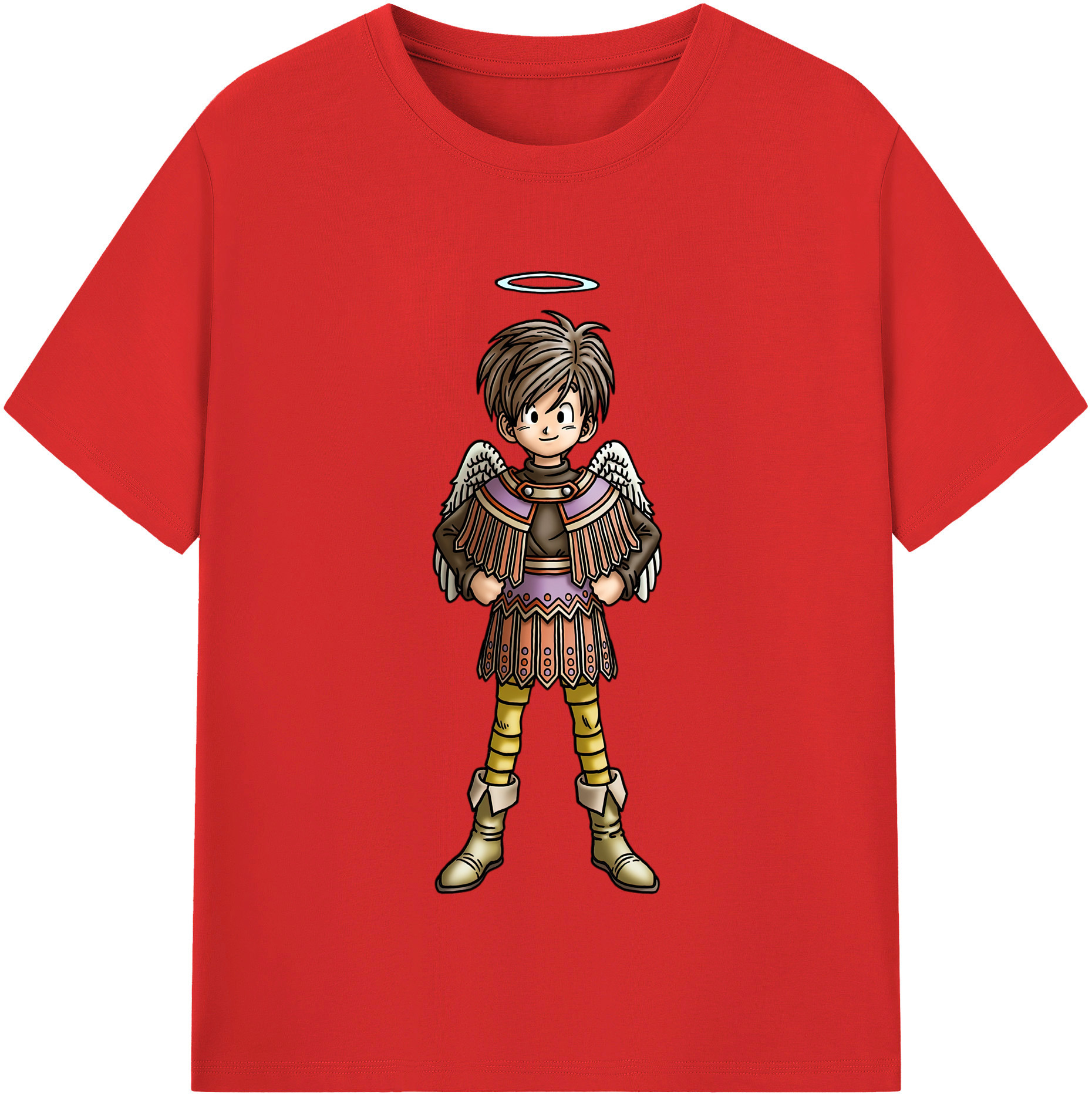 （画像用） ドラゴンクエスト Doragon Kuesuto Dragon Quest 綿100％半袖Tシャツ（フロントプリント）