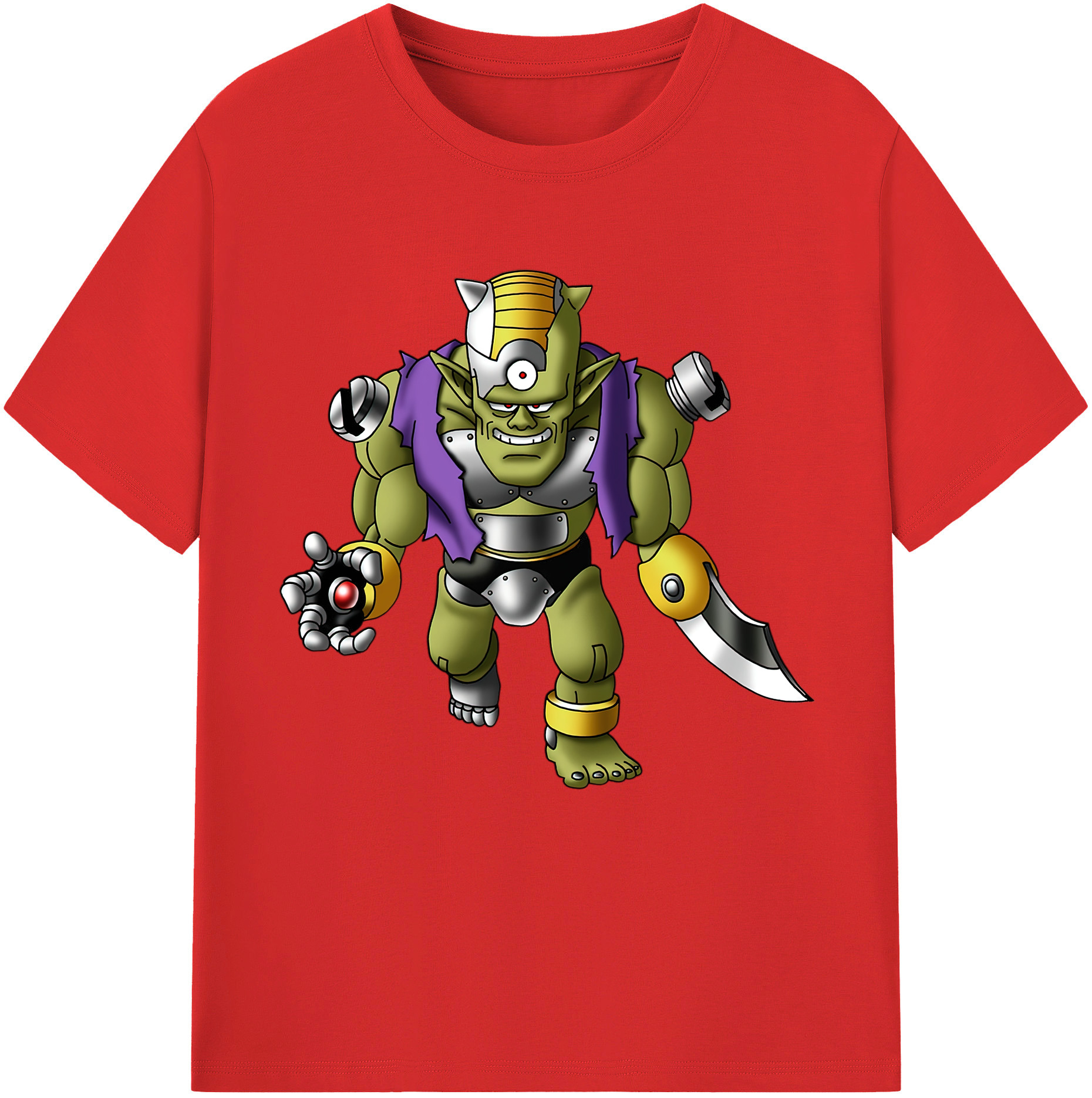 （画像用） ドラゴンクエスト Doragon Kuesuto Dragon Quest 綿100％半袖Tシャツ（フロントプリント）