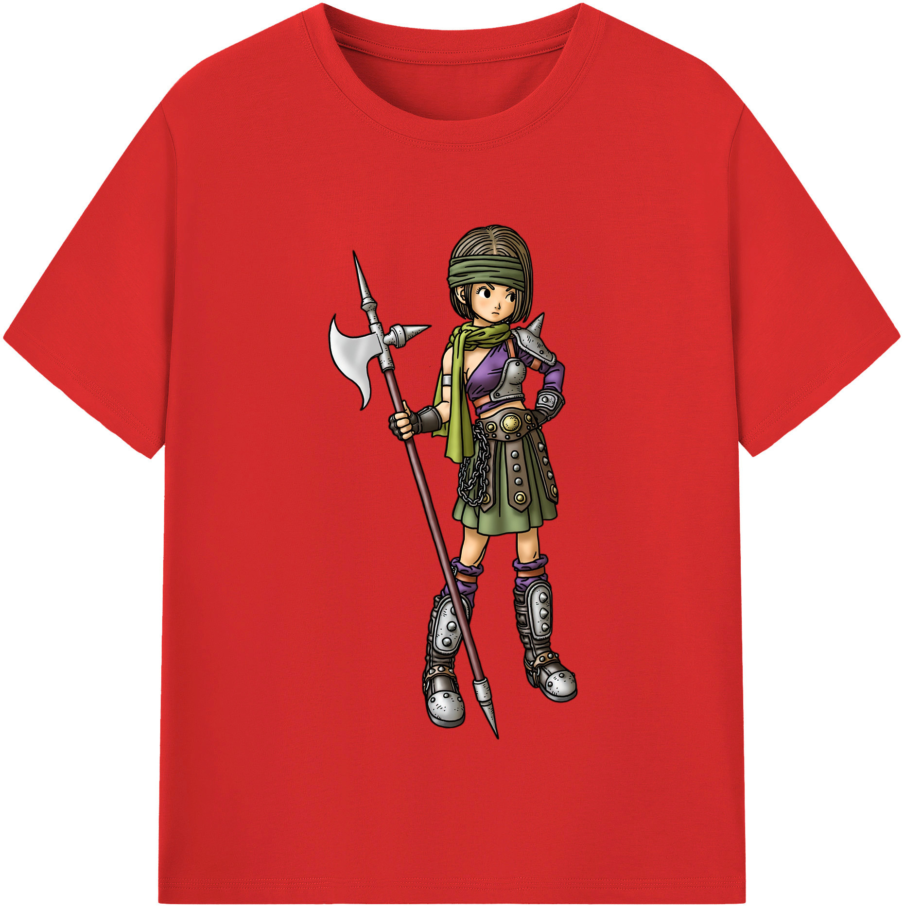 （画像用） ドラゴンクエスト Doragon Kuesuto Dragon Quest 綿100％半袖Tシャツ（フロントプリント）