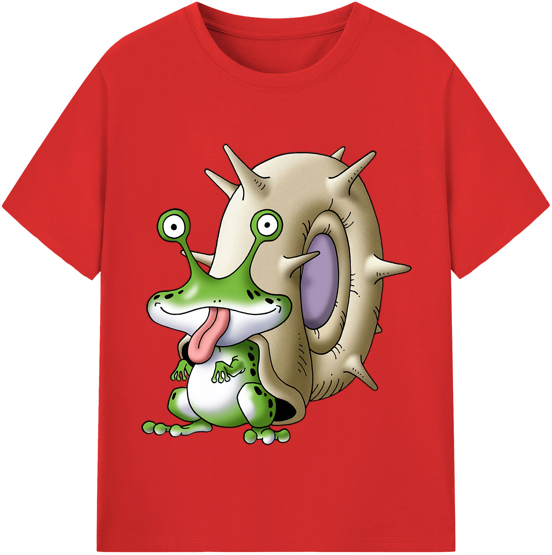 （画像用） ドラゴンクエスト Doragon Kuesuto Dragon Quest 綿100％半袖Tシャツ（フロントプリント）