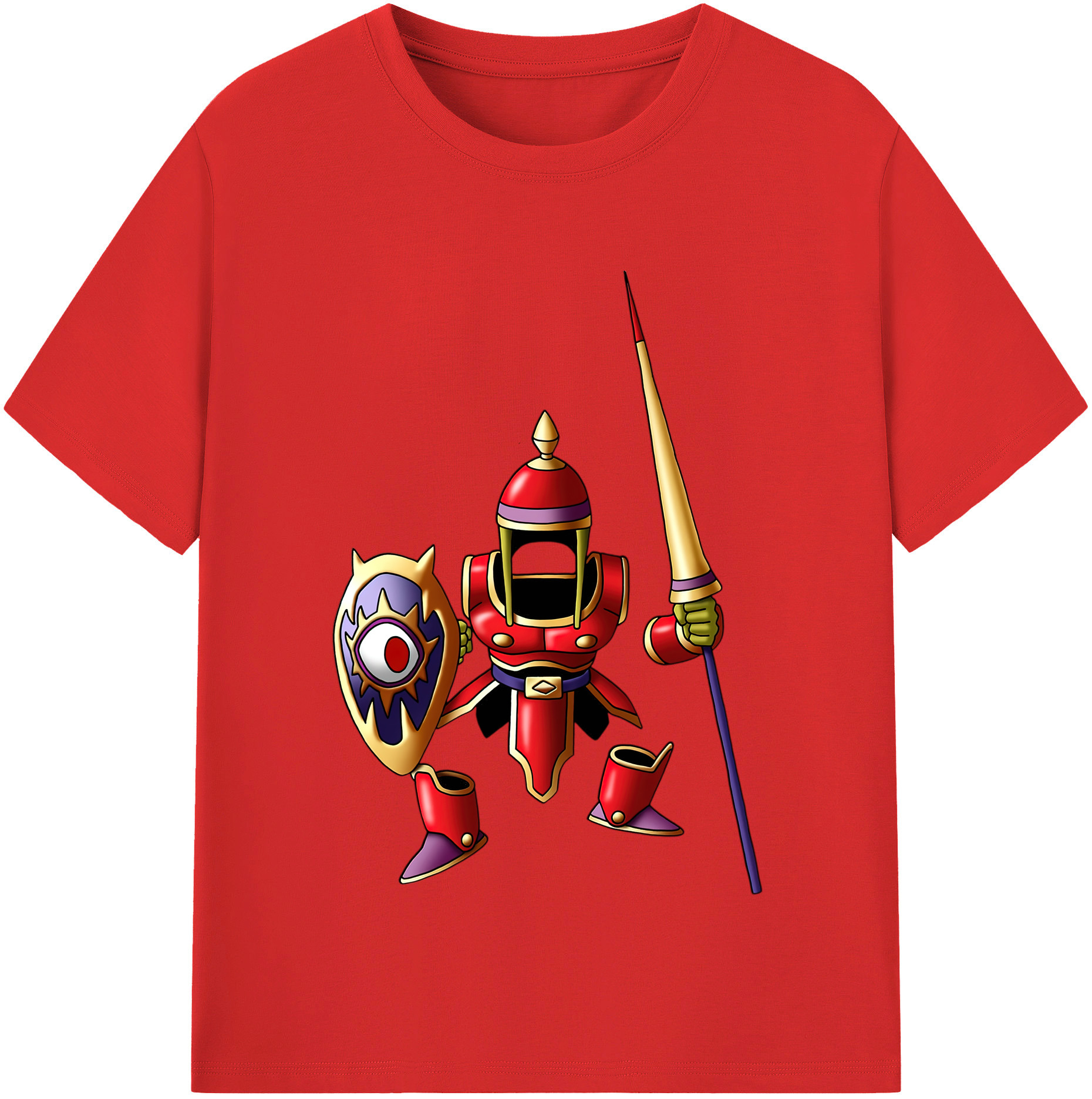 （画像用） ドラゴンクエスト Doragon Kuesuto Dragon Quest 綿100％半袖Tシャツ（フロントプリント）