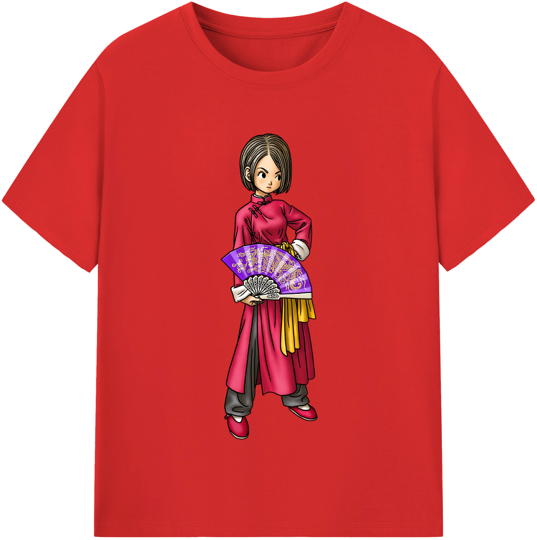 （画像用） ドラゴンクエスト Doragon Kuesuto Dragon Quest 綿100％半袖Tシャツ（フロントプリント）