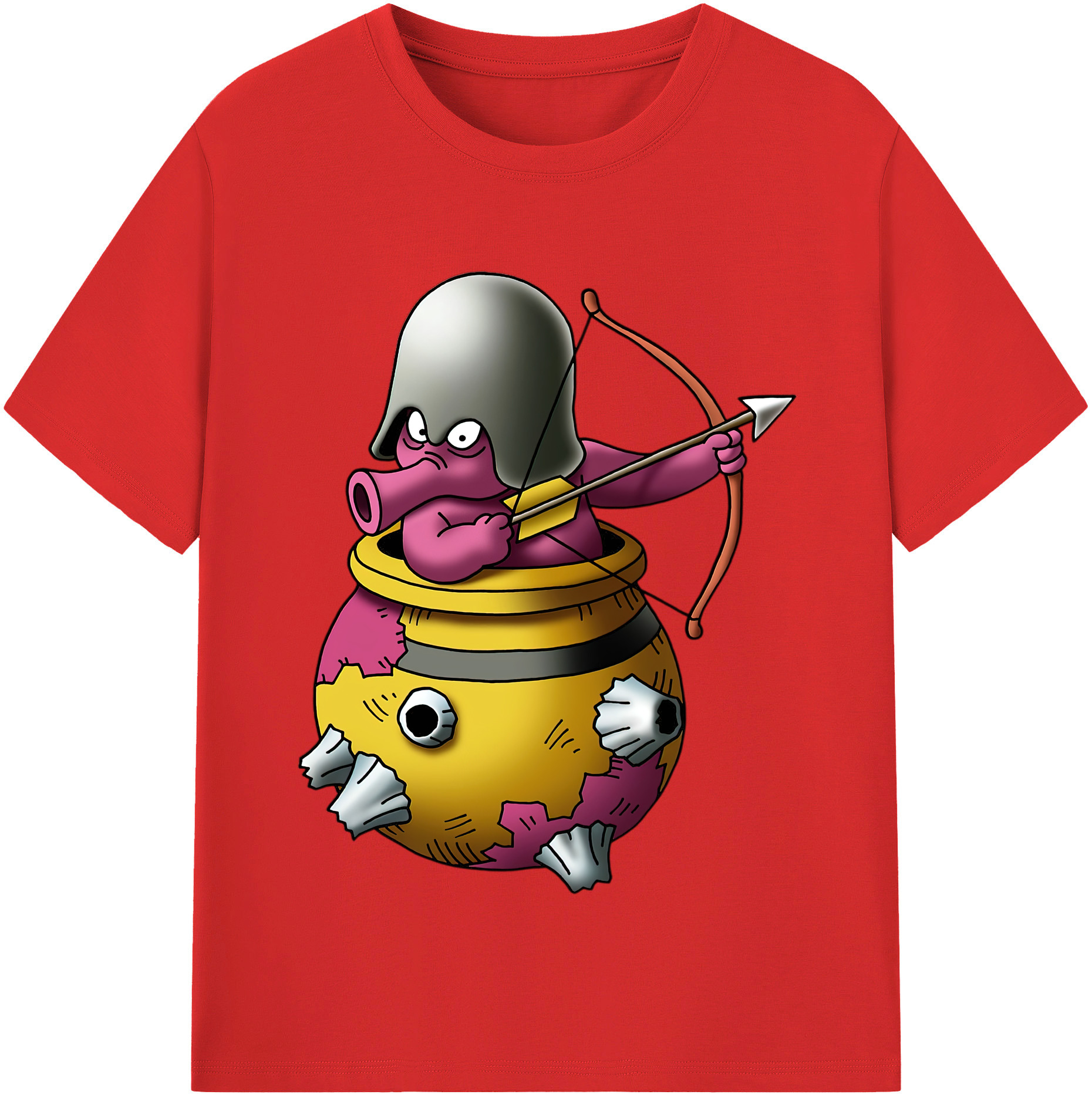 （画像用） ドラゴンクエスト Doragon Kuesuto Dragon Quest 綿100％半袖Tシャツ（フロントプリント）