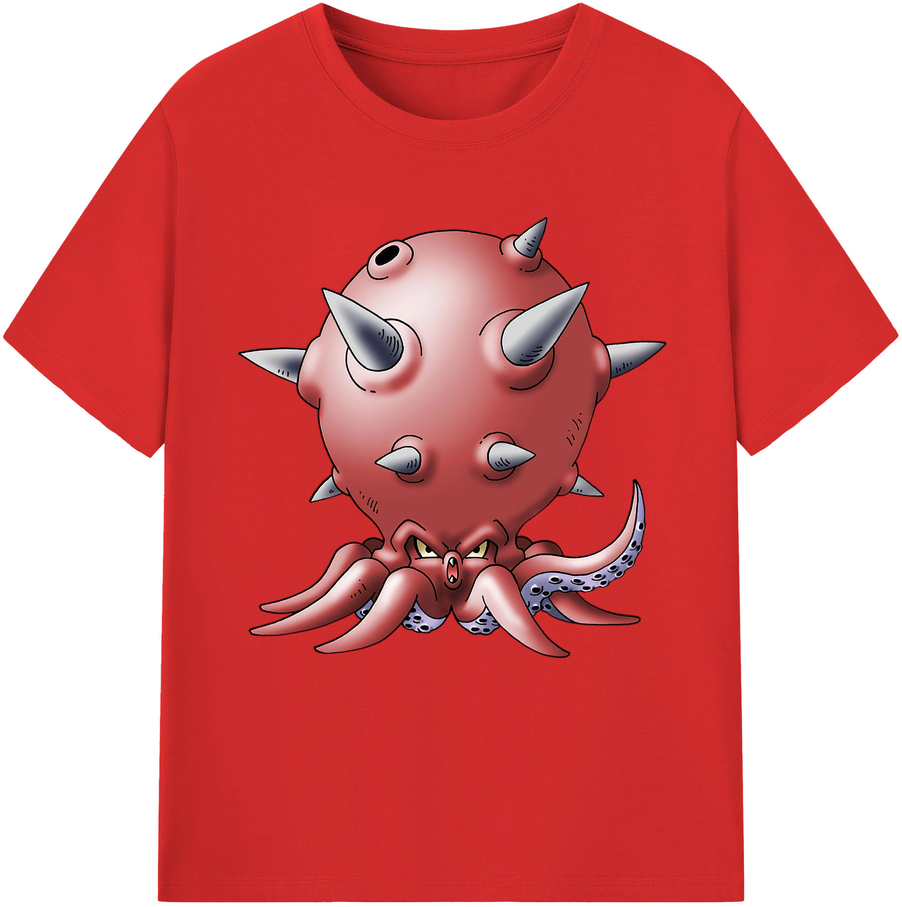 （画像用） ドラゴンクエスト Doragon Kuesuto Dragon Quest 綿100％半袖Tシャツ（フロントプリント）