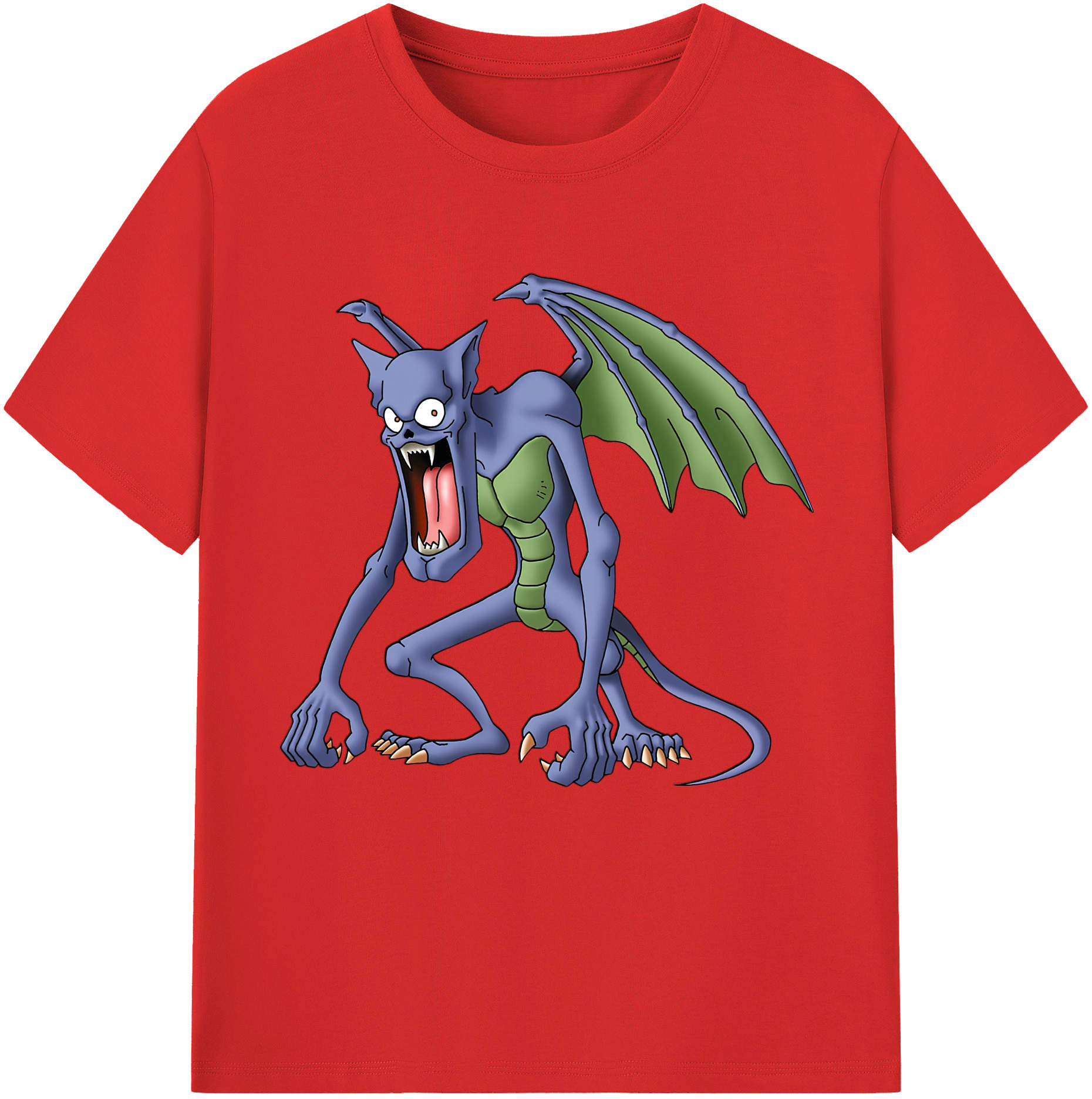 （画像用） ドラゴンクエスト Doragon Kuesuto Dragon Quest 綿100％半袖Tシャツ（フロントプリント）