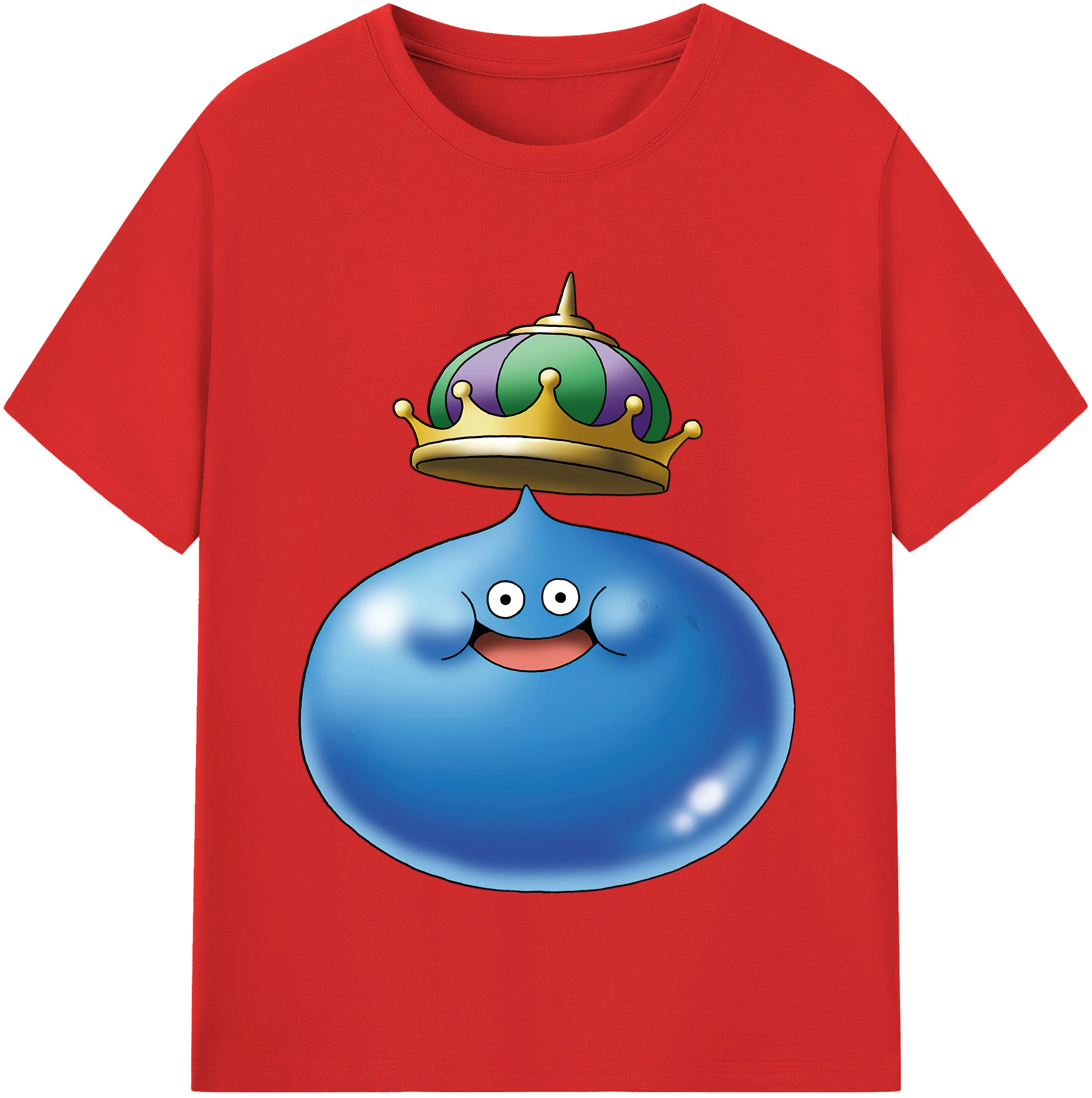 （画像用） ドラゴンクエスト Doragon Kuesuto Dragon Quest 綿100％半袖Tシャツ（フロントプリント）