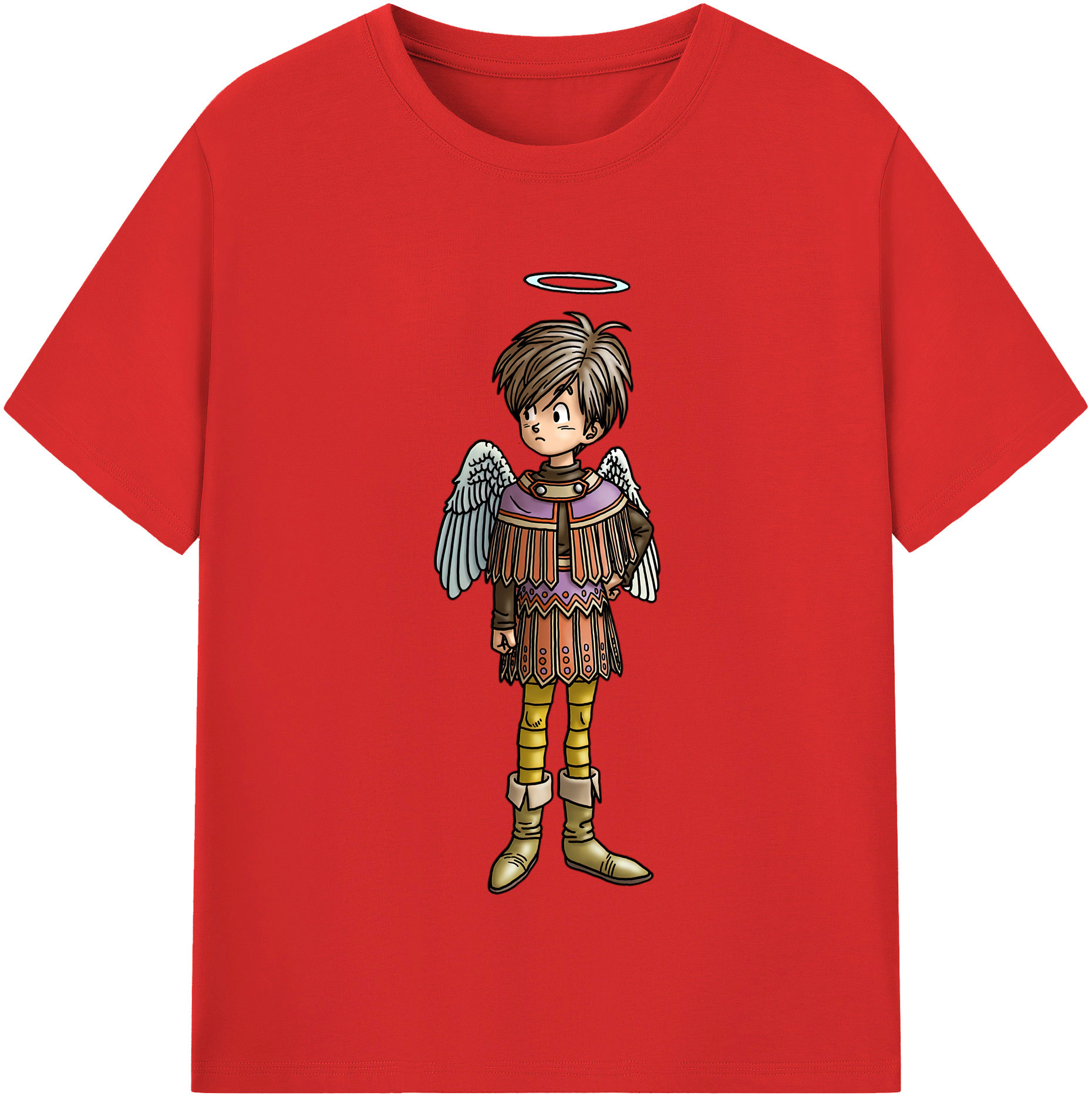 （画像用） ドラゴンクエスト Doragon Kuesuto Dragon Quest 綿100％半袖Tシャツ（フロントプリント）