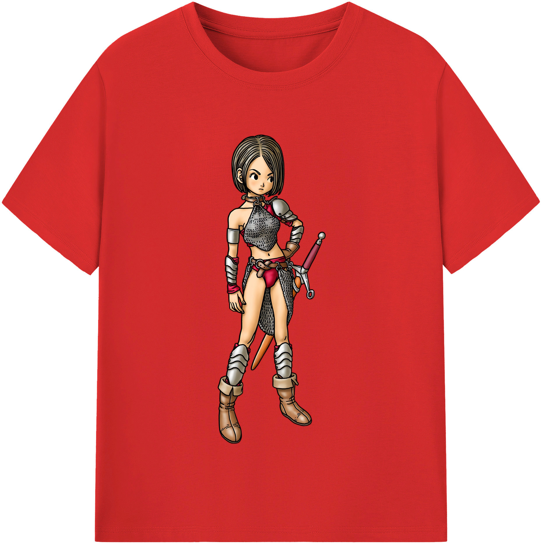 （画像用） ドラゴンクエスト Doragon Kuesuto Dragon Quest 綿100％半袖Tシャツ（フロントプリント）