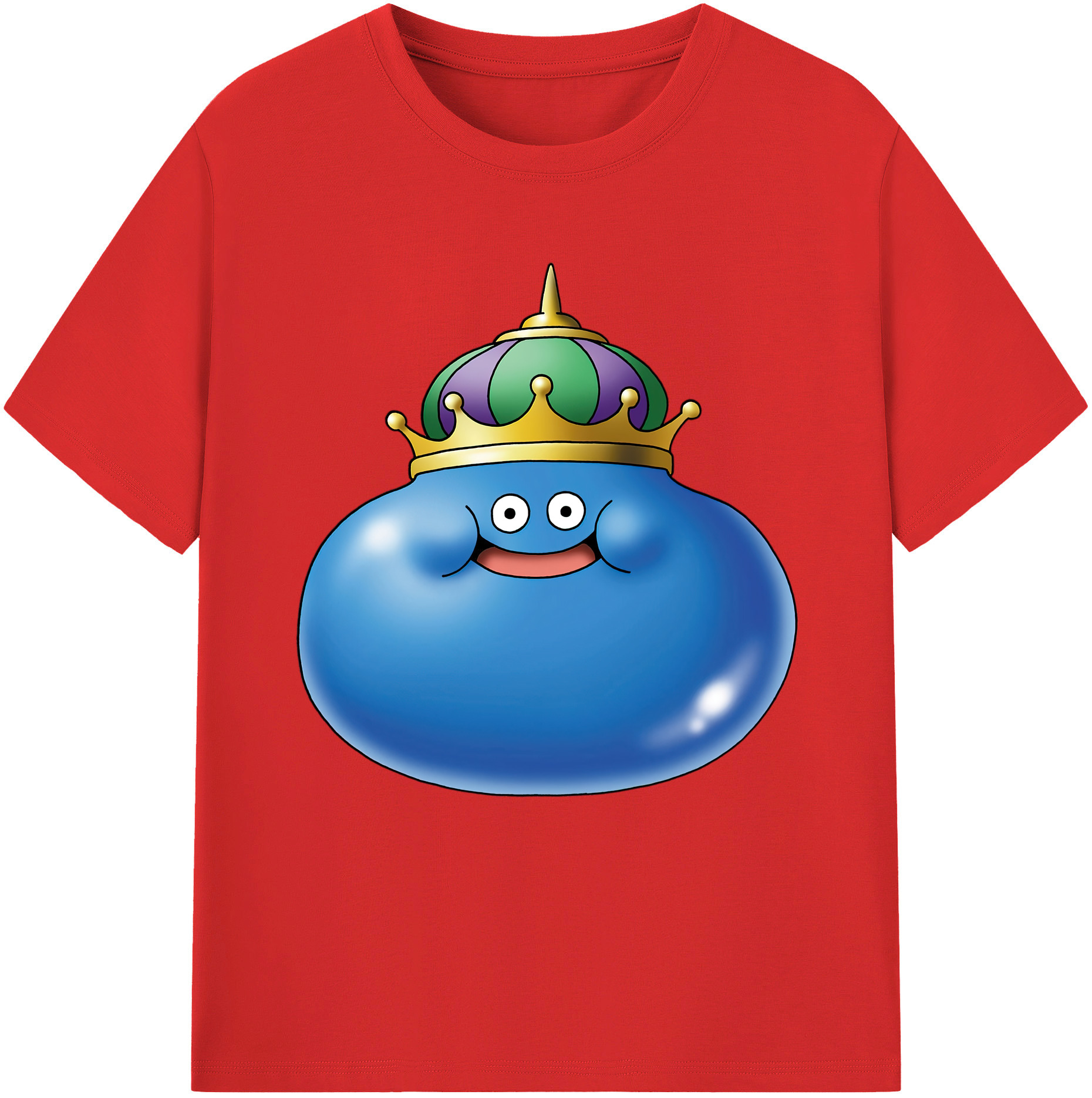 （画像用） ドラゴンクエスト Doragon Kuesuto Dragon Quest 綿100％半袖Tシャツ（フロントプリント）