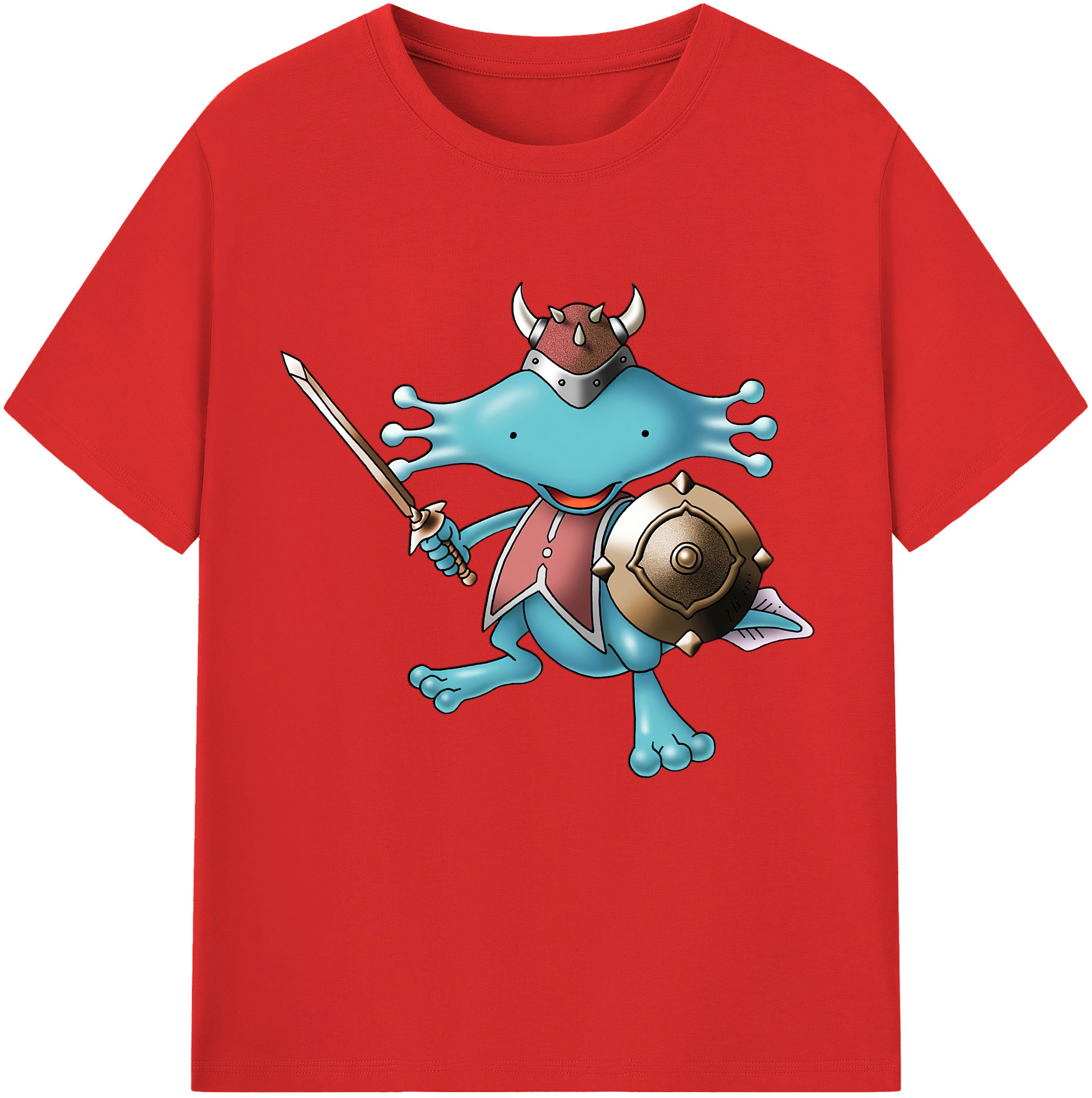 （画像用） ドラゴンクエスト Doragon Kuesuto Dragon Quest 綿100％半袖Tシャツ（フロントプリント）