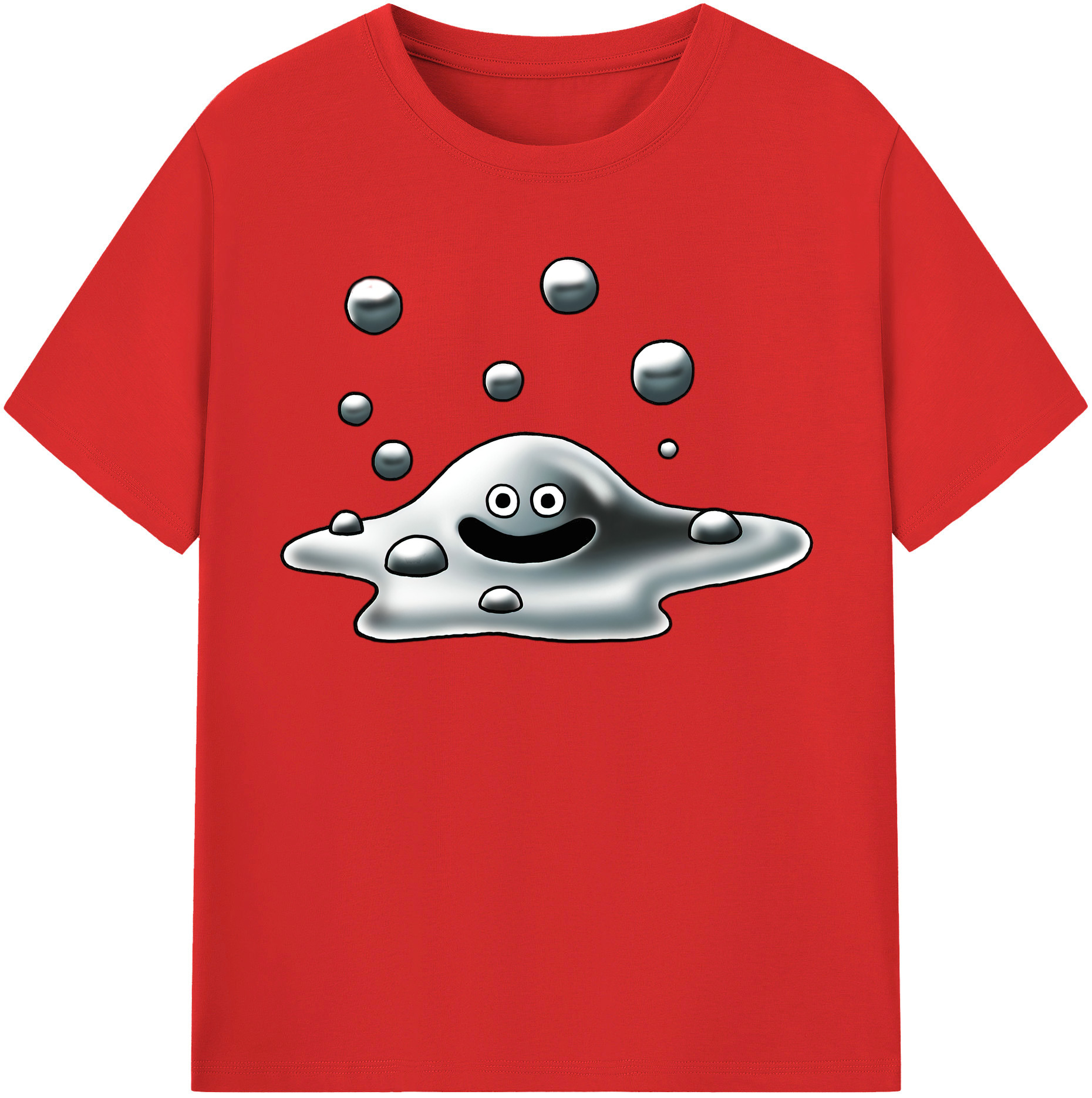 （画像用） ドラゴンクエスト Doragon Kuesuto Dragon Quest 綿100％半袖Tシャツ（フロントプリント）
