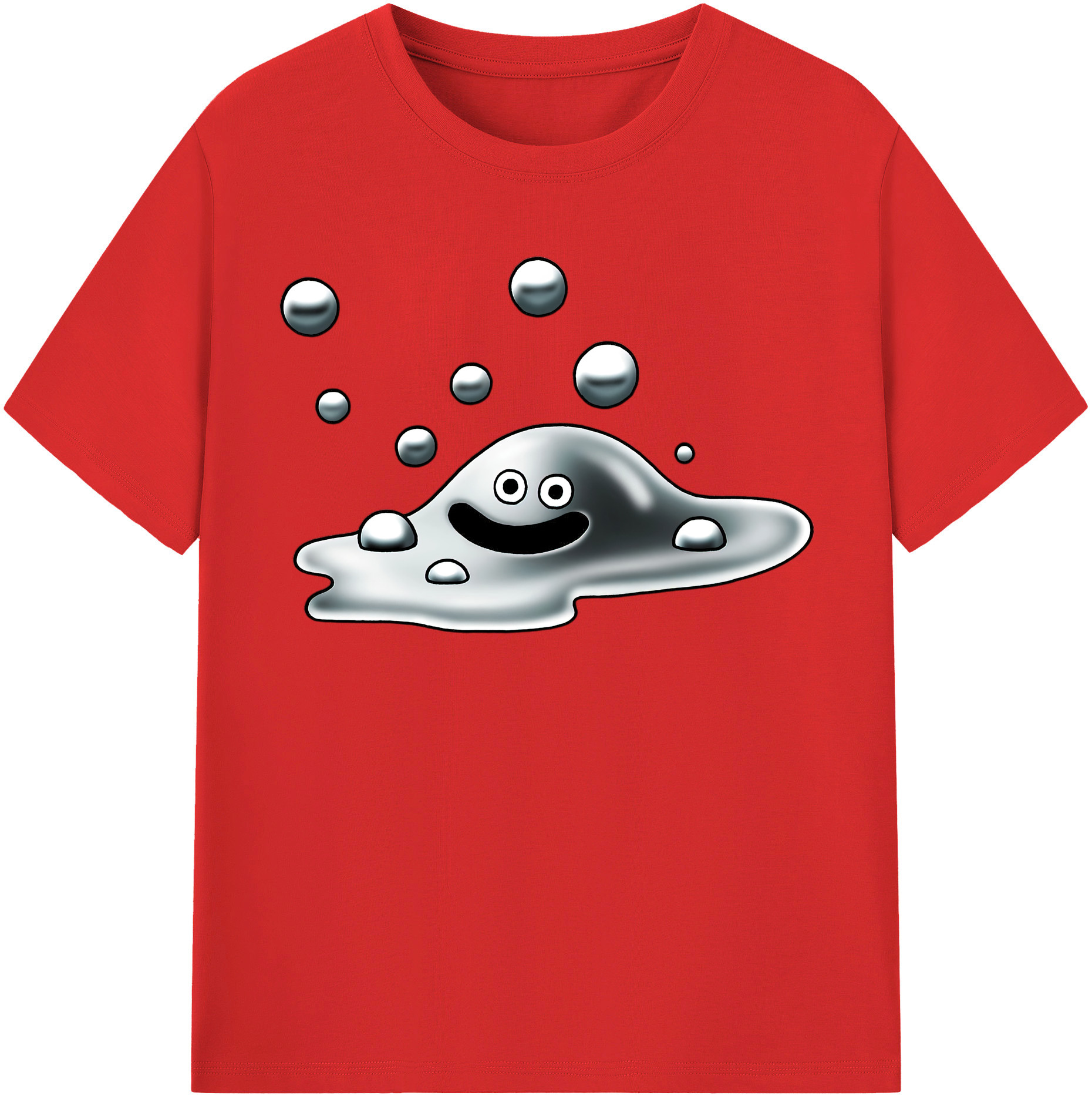 （画像用） ドラゴンクエスト Doragon Kuesuto Dragon Quest 綿100％半袖Tシャツ（フロントプリント）
