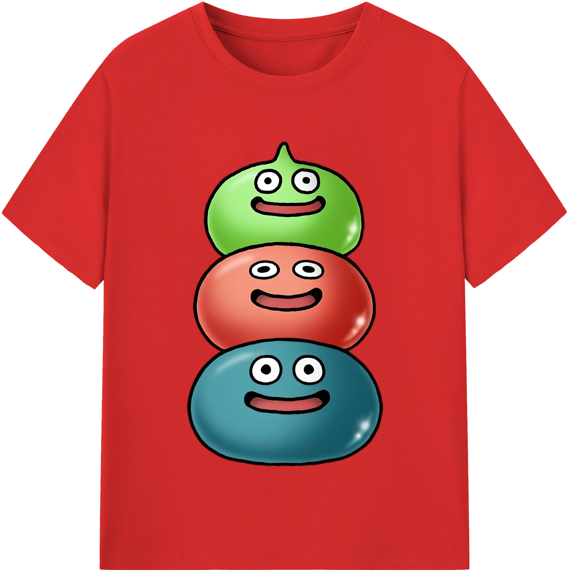 （画像用） ドラゴンクエスト Doragon Kuesuto Dragon Quest 綿100％半袖Tシャツ（フロントプリント）