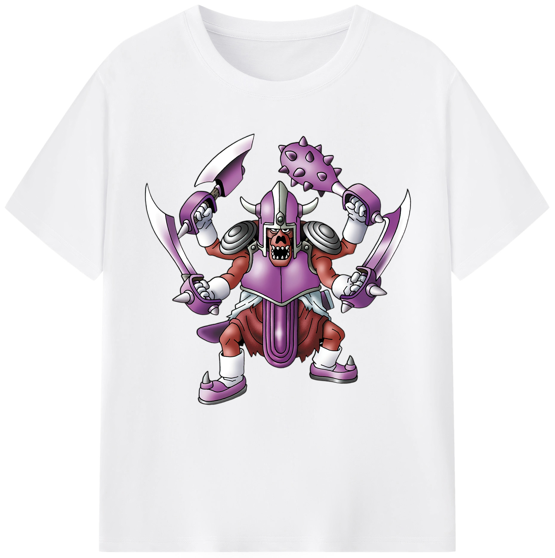 （画像用） ドラゴンクエスト Doragon Kuesuto Dragon Quest 綿100％半袖Tシャツ（フロントプリント）