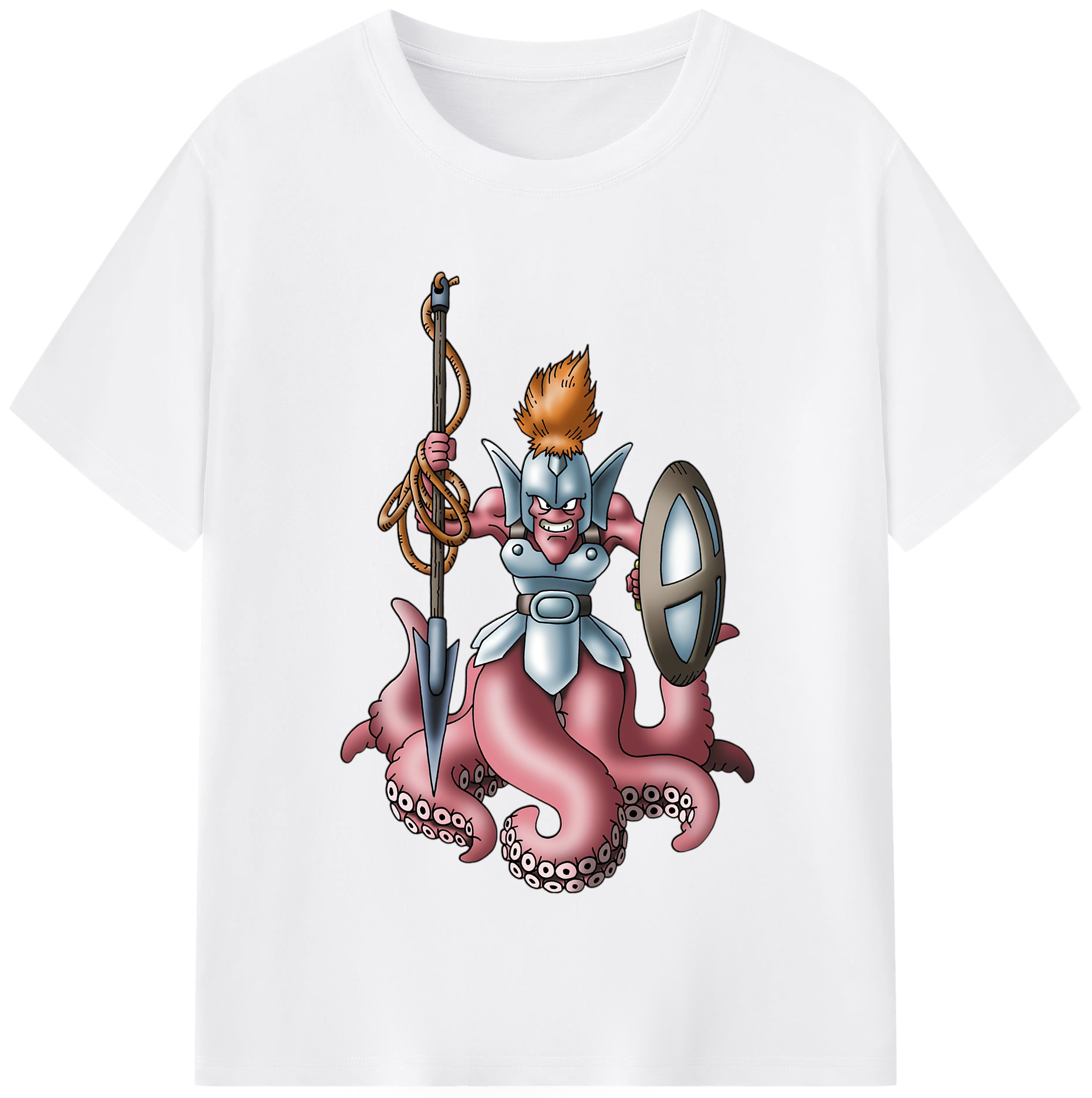 （画像用） ドラゴンクエスト Doragon Kuesuto Dragon Quest 綿100％半袖Tシャツ（フロントプリント）