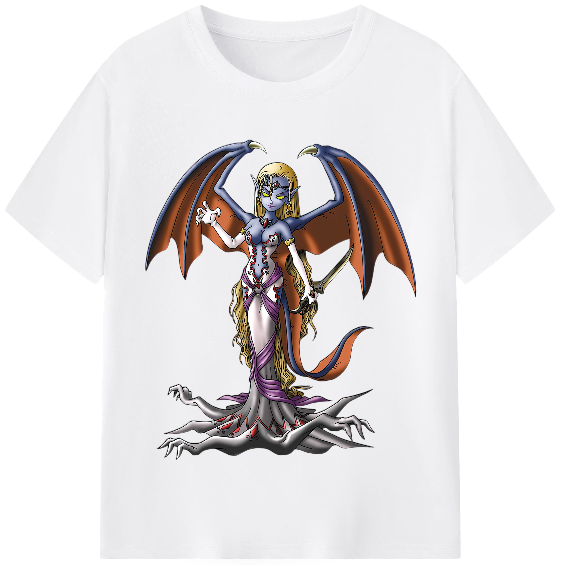 （画像用） ドラゴンクエスト Doragon Kuesuto Dragon Quest 綿100％半袖Tシャツ（フロントプリント）
