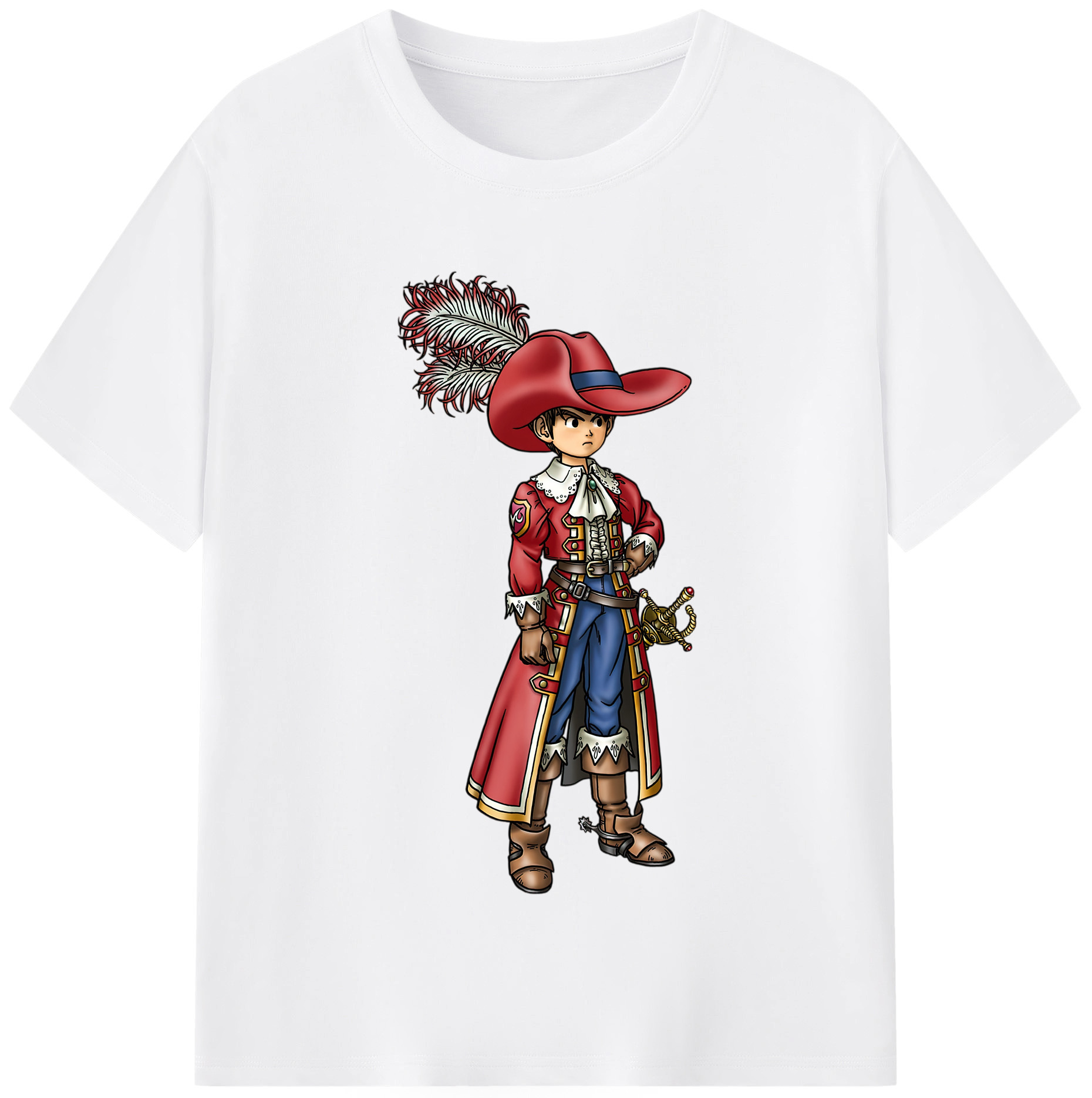 （画像用） ドラゴンクエスト Doragon Kuesuto Dragon Quest 綿100％半袖Tシャツ（フロントプリント）