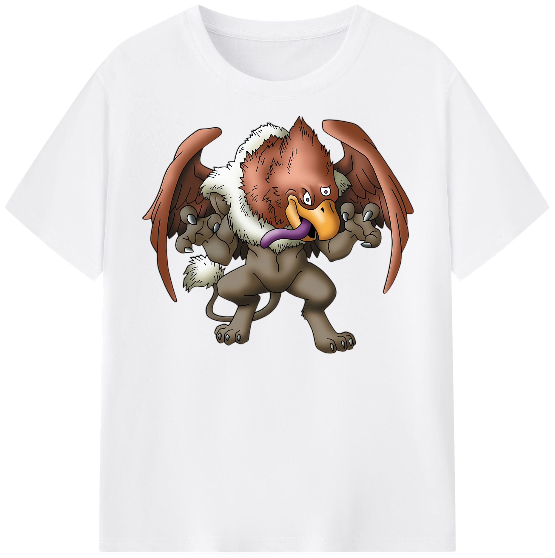 （画像用） ドラゴンクエスト Doragon Kuesuto Dragon Quest 綿100％半袖Tシャツ（フロントプリント）