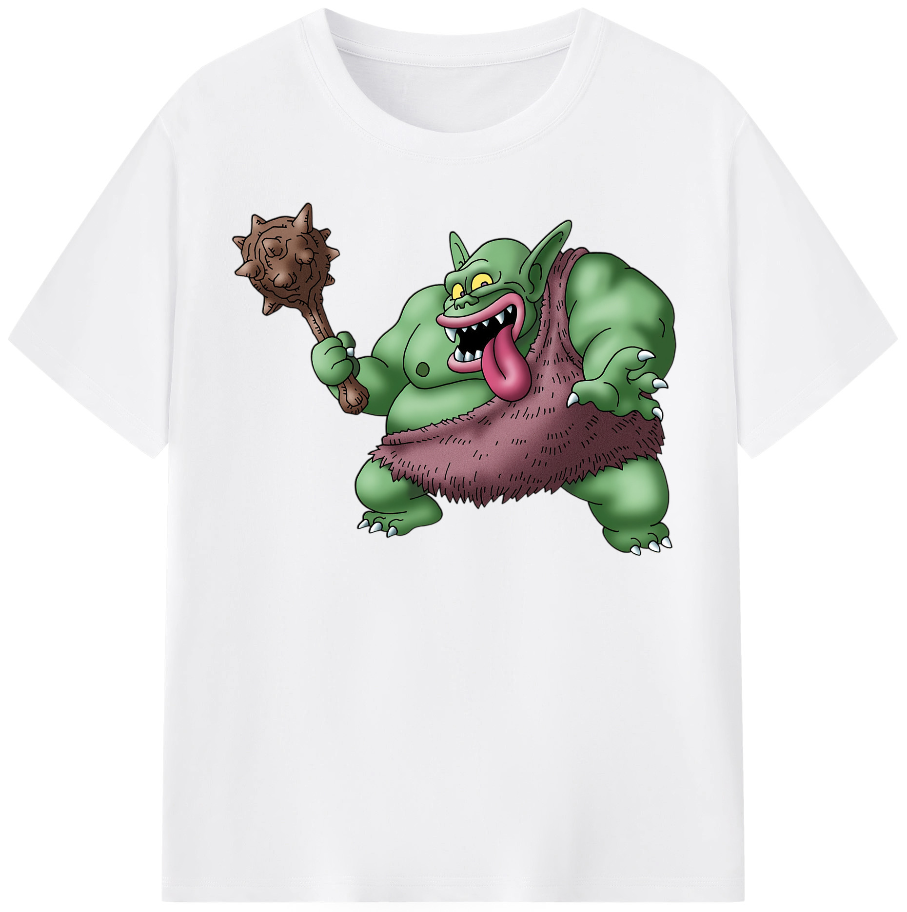 （画像用） ドラゴンクエスト Doragon Kuesuto Dragon Quest 綿100％半袖Tシャツ（フロントプリント）