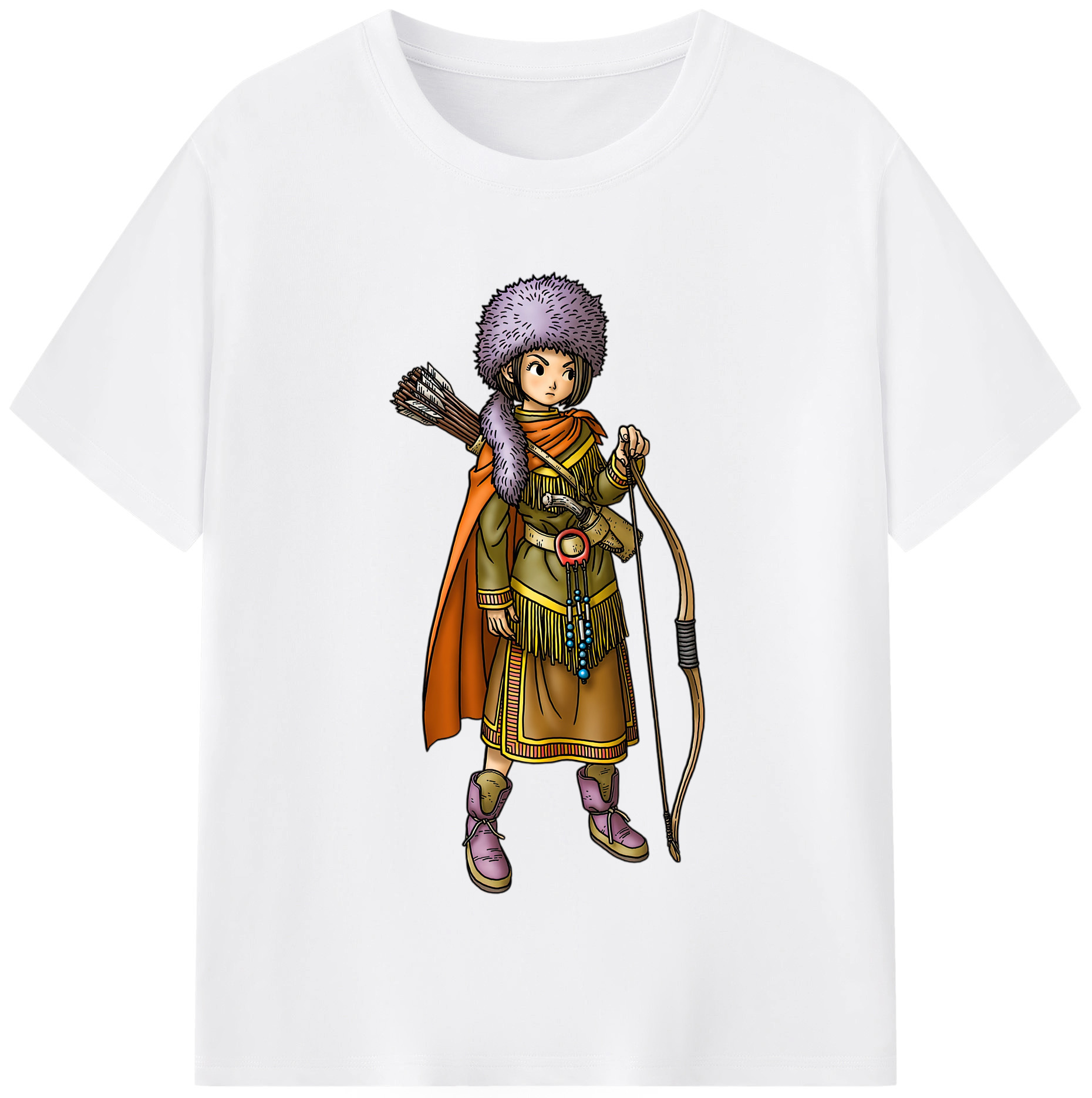 （画像用） ドラゴンクエスト Doragon Kuesuto Dragon Quest 綿100％半袖Tシャツ（フロントプリント）
