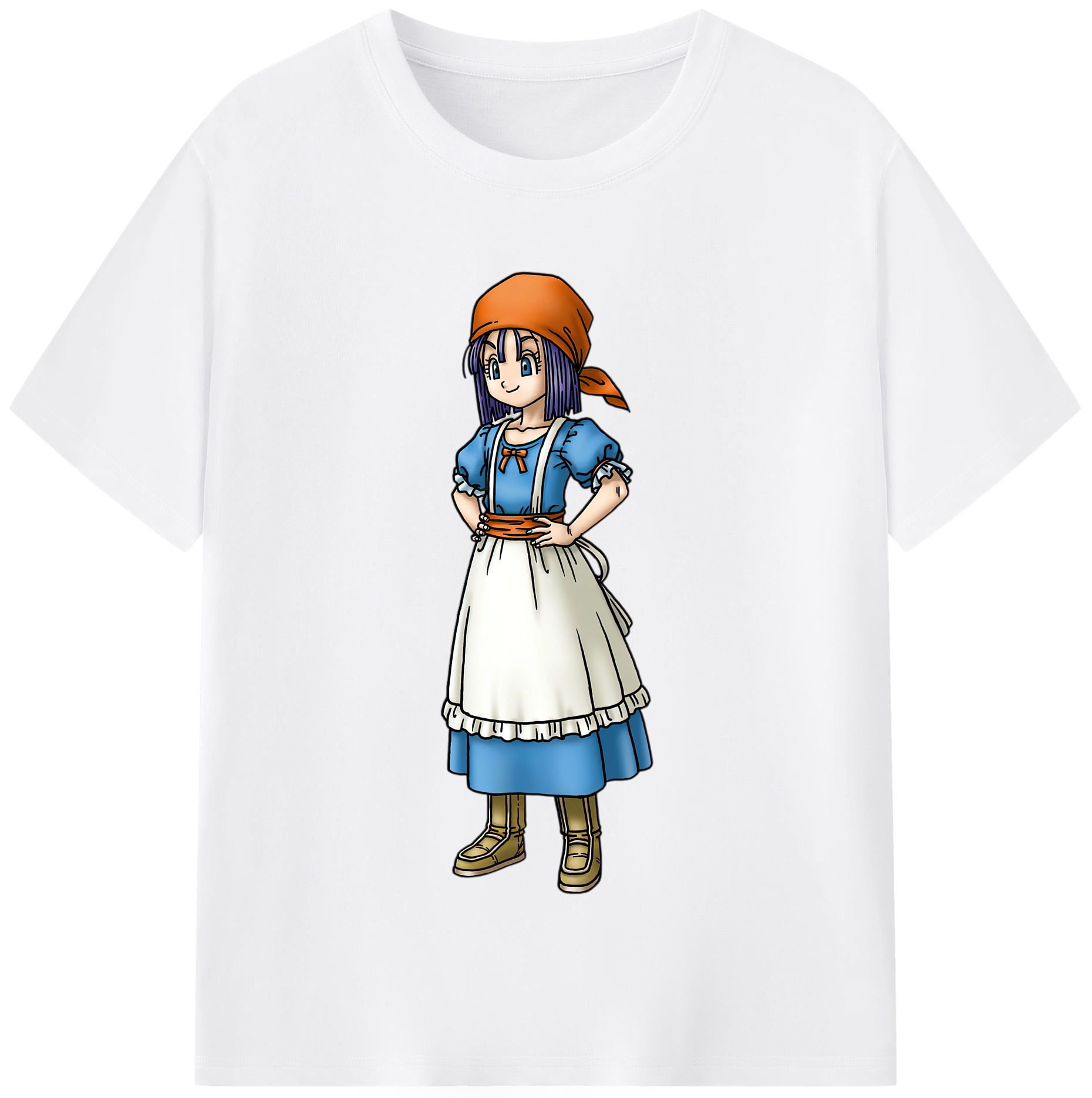 （画像用） ドラゴンクエスト Doragon Kuesuto Dragon Quest 綿100％半袖Tシャツ（フロントプリント）