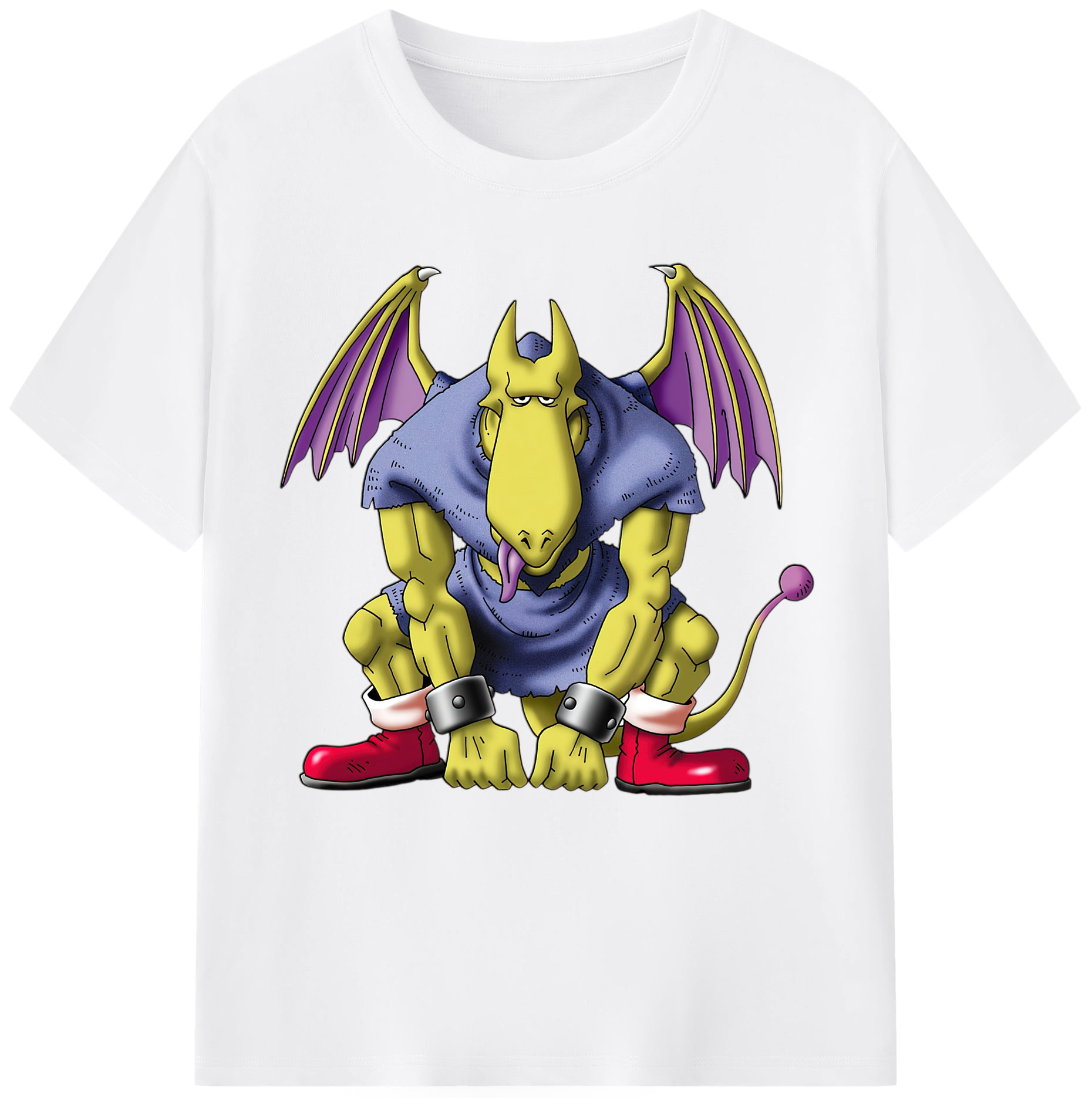 （画像用） ドラゴンクエスト Doragon Kuesuto Dragon Quest 綿100％半袖Tシャツ（フロントプリント）