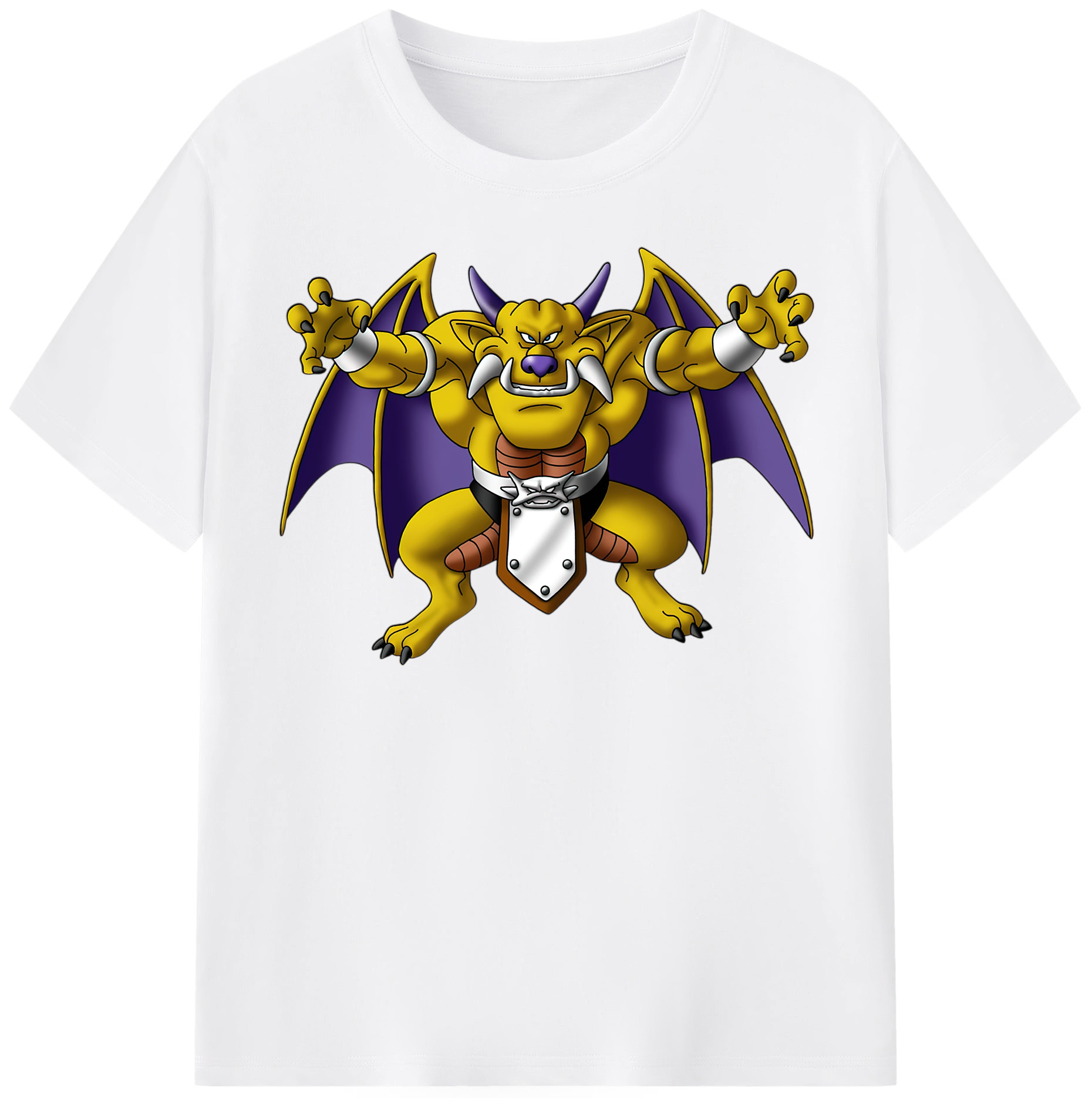 （画像用） ドラゴンクエスト Doragon Kuesuto Dragon Quest 綿100％半袖Tシャツ（フロントプリント）