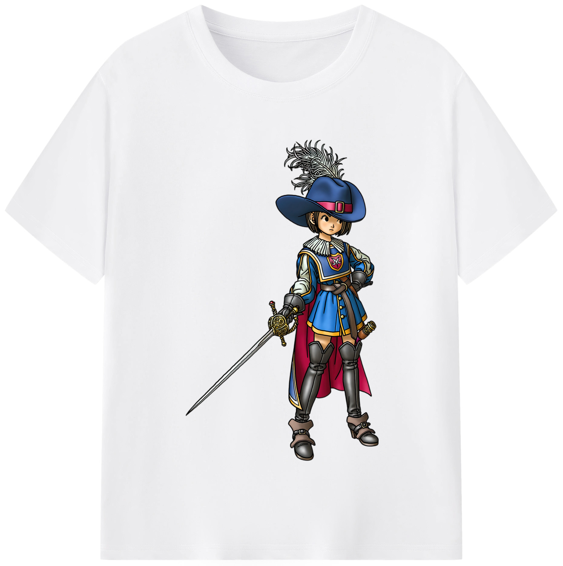 （画像用） ドラゴンクエスト Doragon Kuesuto Dragon Quest 綿100％半袖Tシャツ（フロントプリント）