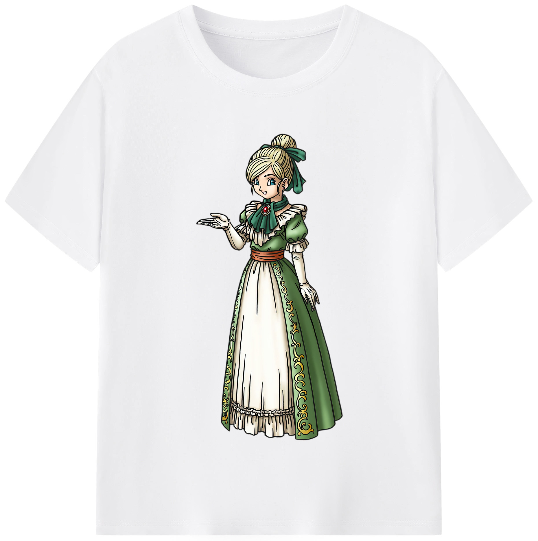 （画像用） ドラゴンクエスト Doragon Kuesuto Dragon Quest 綿100％半袖Tシャツ（フロントプリント）