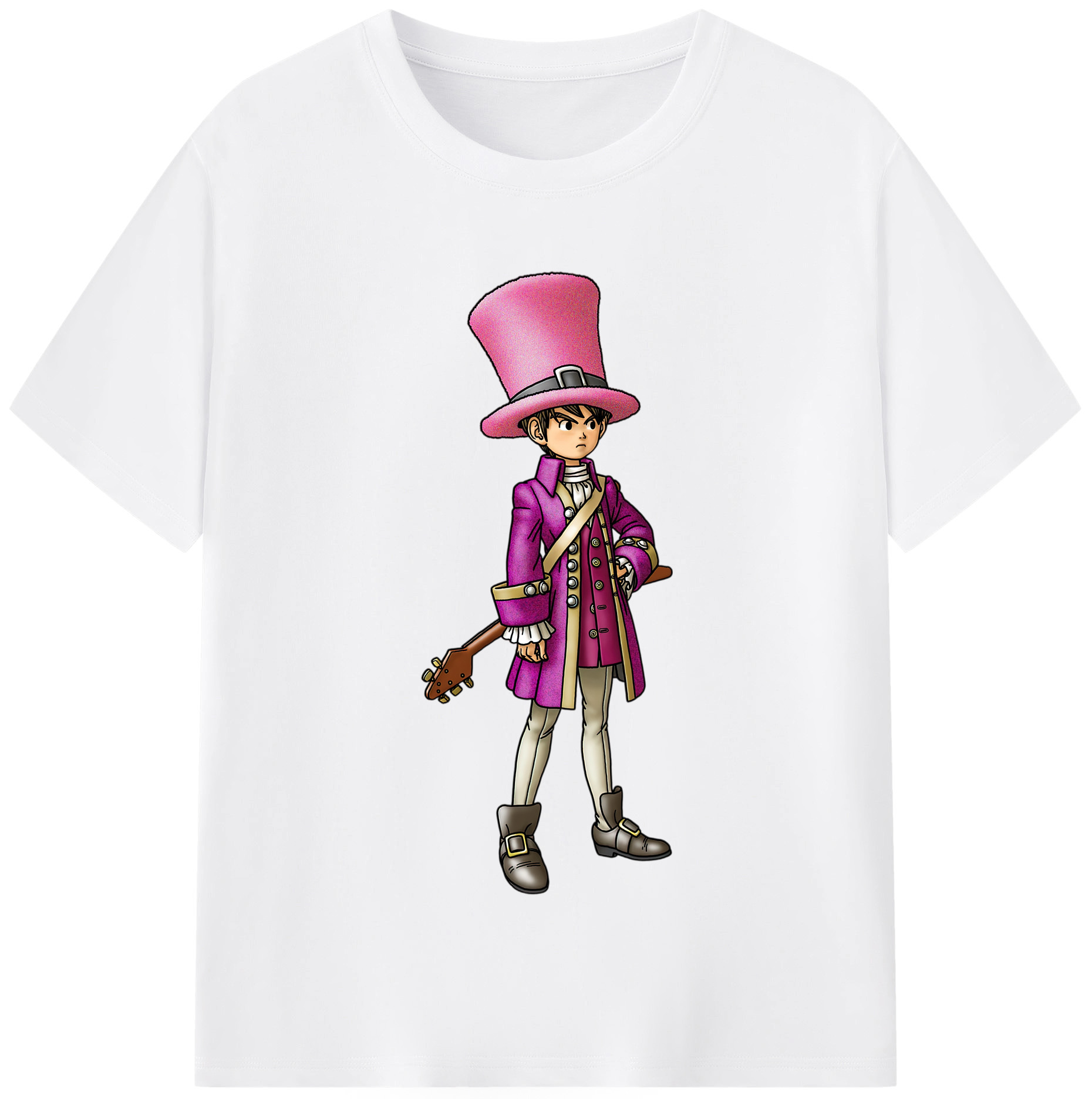 （画像用） ドラゴンクエスト Doragon Kuesuto Dragon Quest 綿100％半袖Tシャツ（フロントプリント）