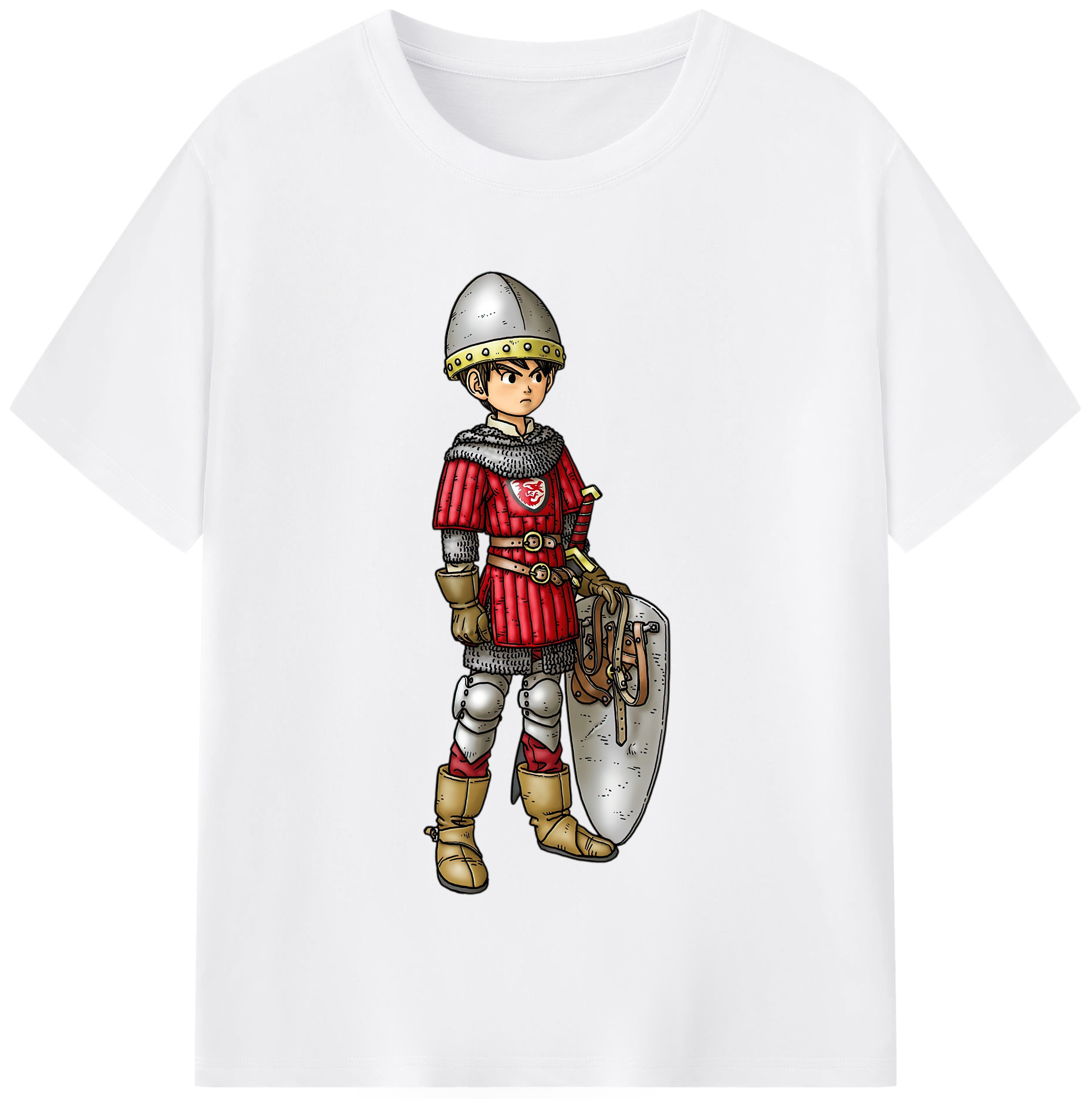 （画像用） ドラゴンクエスト Doragon Kuesuto Dragon Quest 綿100％半袖Tシャツ（フロントプリント）