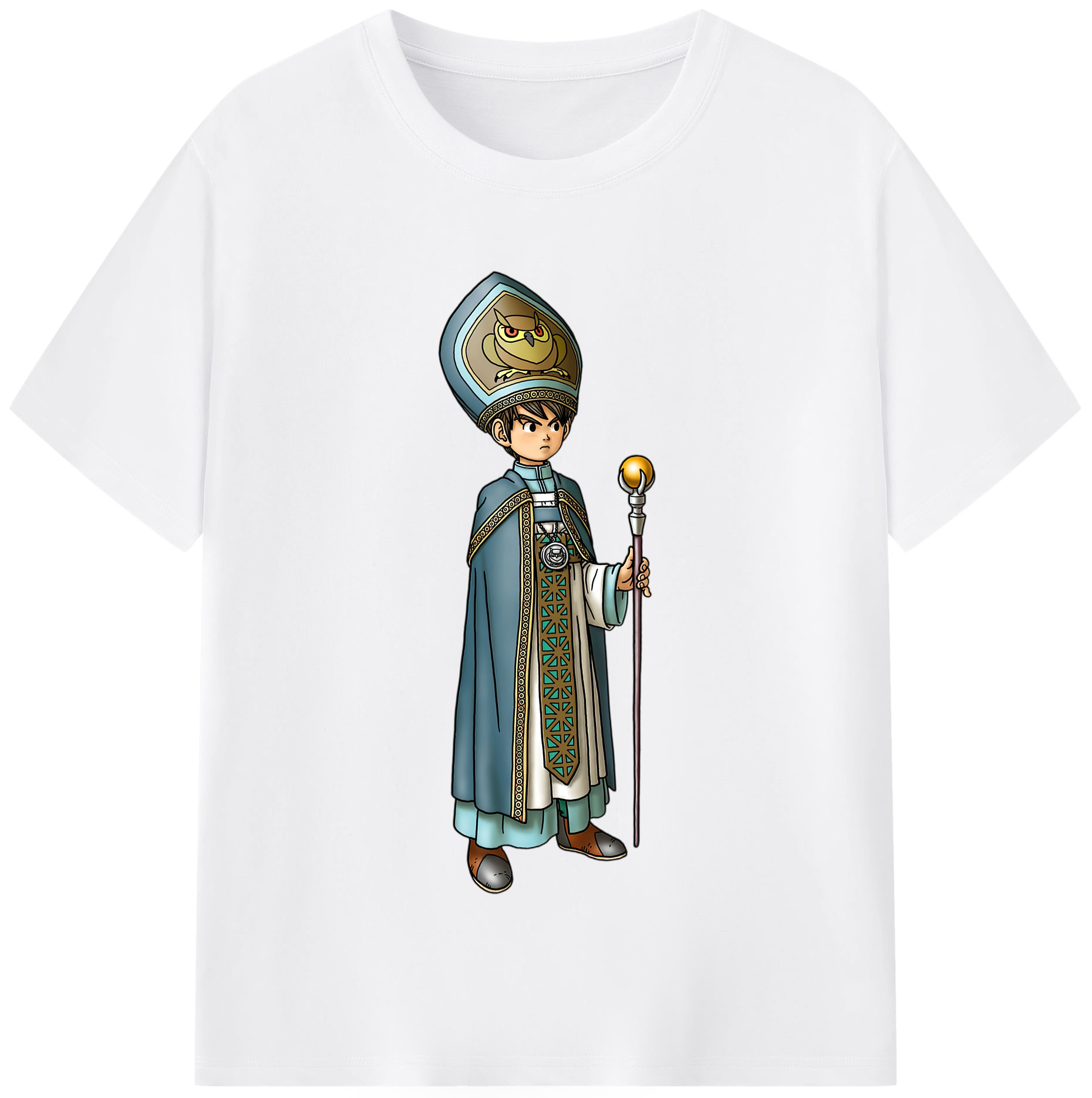 （画像用） ドラゴンクエスト Doragon Kuesuto Dragon Quest 綿100％半袖Tシャツ（フロントプリント）