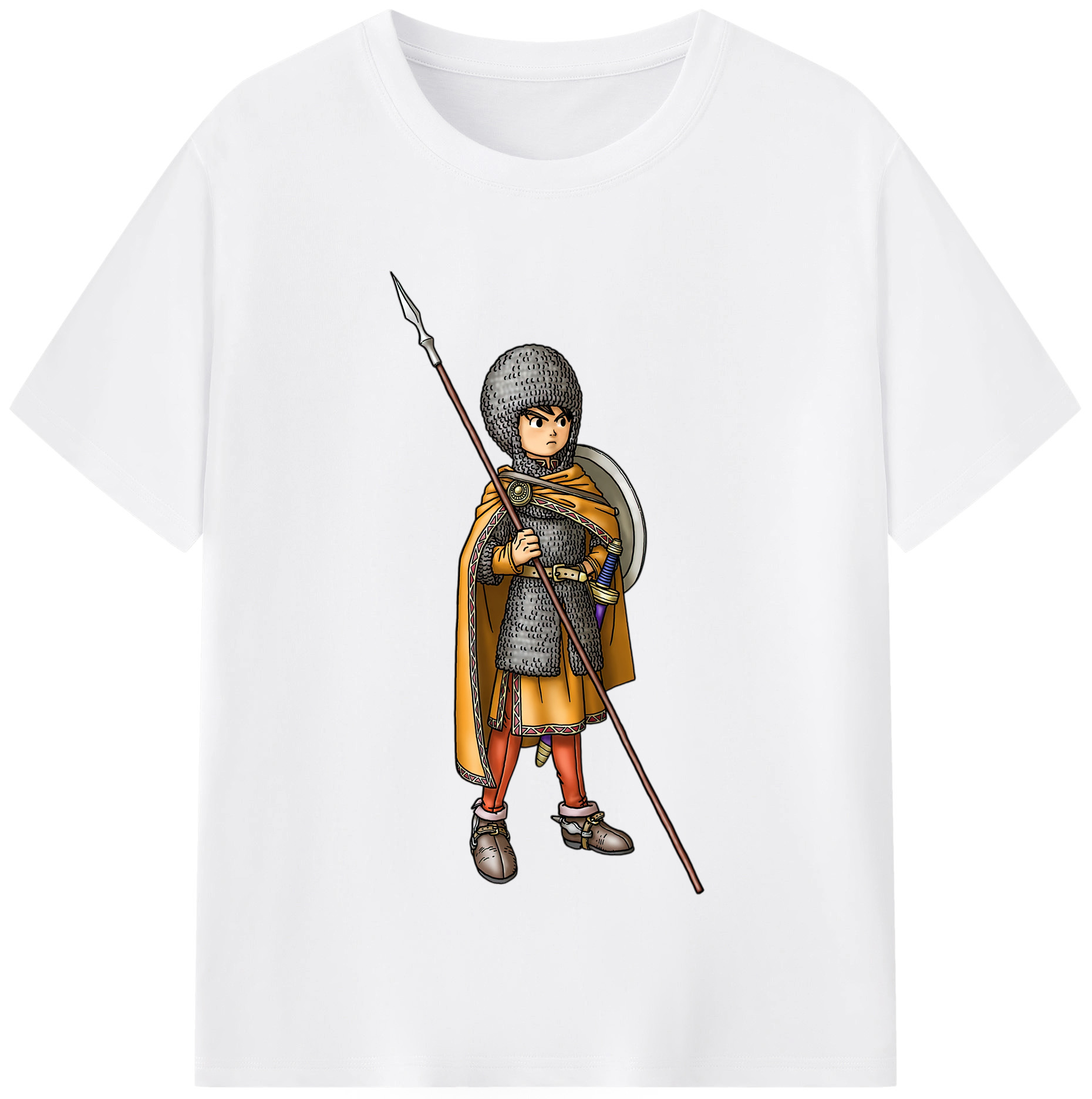 （画像用） ドラゴンクエスト Doragon Kuesuto Dragon Quest 綿100％半袖Tシャツ（フロントプリント）