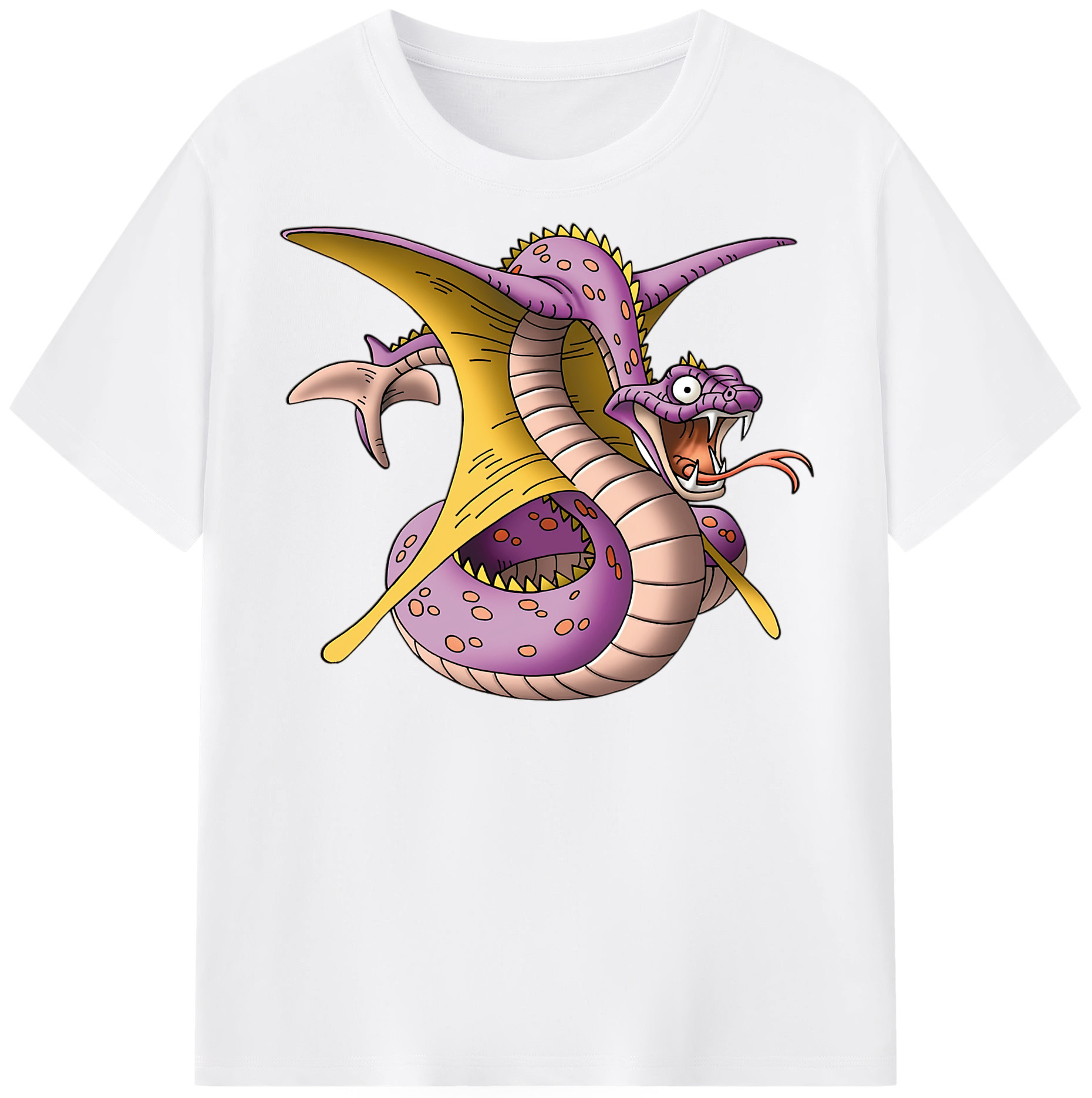 （画像用） ドラゴンクエスト Doragon Kuesuto Dragon Quest 綿100％半袖Tシャツ（フロントプリント）