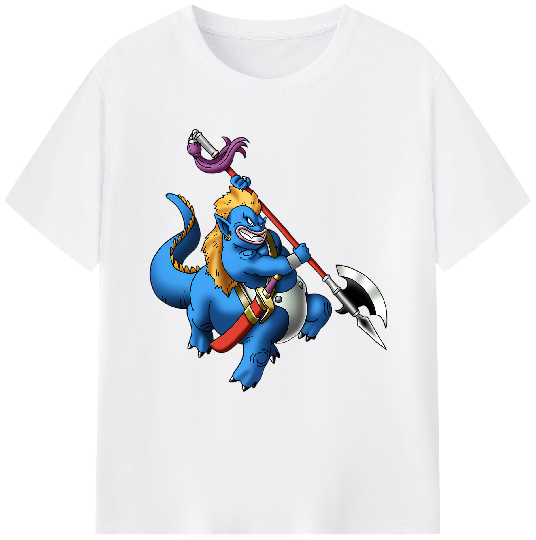 （画像用） ドラゴンクエスト Doragon Kuesuto Dragon Quest 綿100％半袖Tシャツ（フロントプリント）
