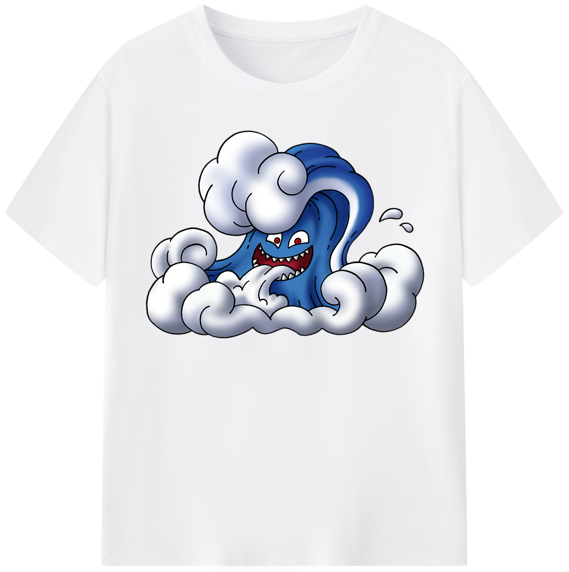 （画像用） ドラゴンクエスト Doragon Kuesuto Dragon Quest 綿100％半袖Tシャツ（フロントプリント）