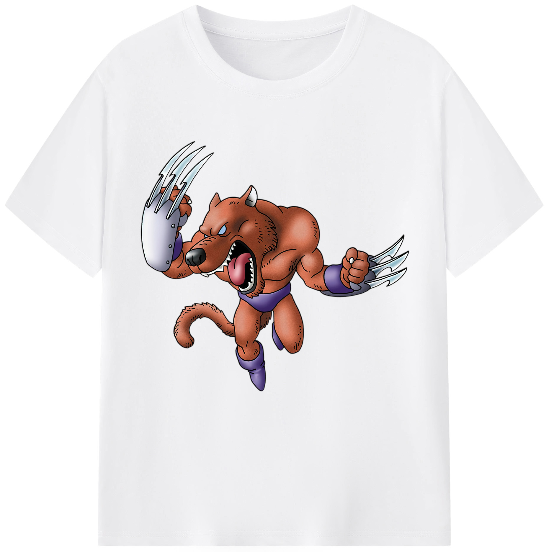 （画像用） ドラゴンクエスト Doragon Kuesuto Dragon Quest 綿100％半袖Tシャツ（フロントプリント）