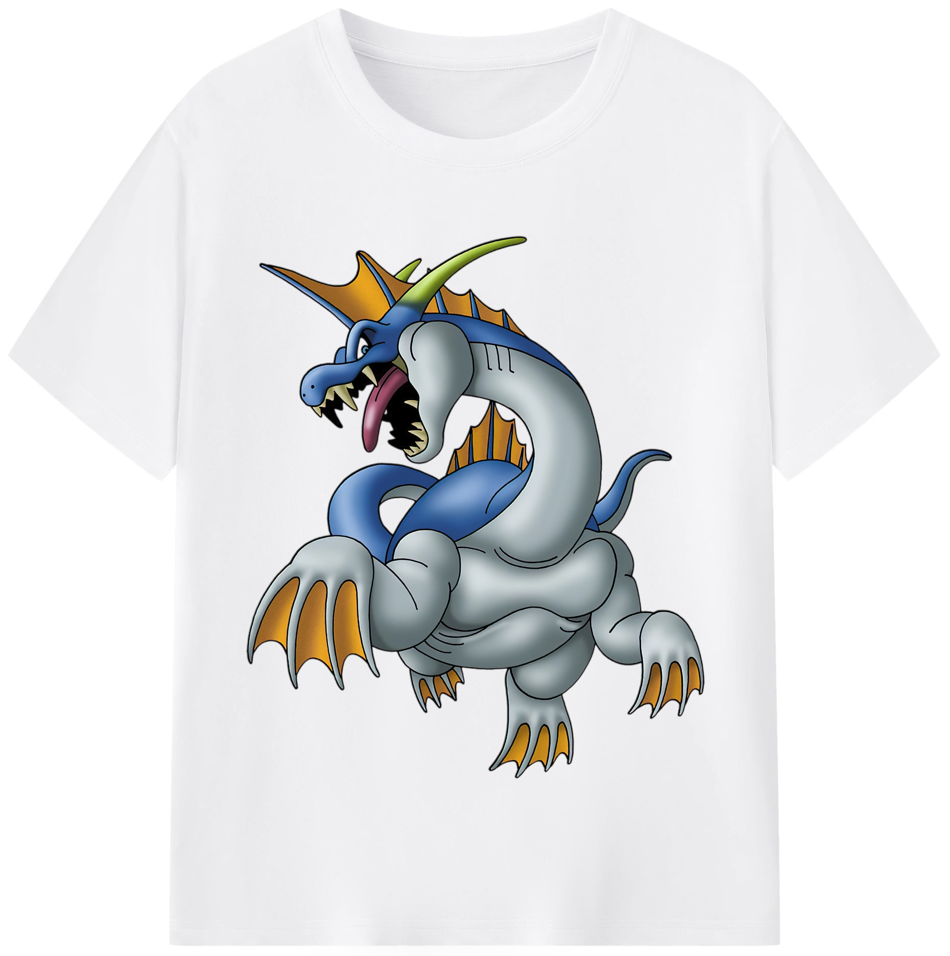（画像用） ドラゴンクエスト Doragon Kuesuto Dragon Quest 綿100％半袖Tシャツ（フロントプリント）