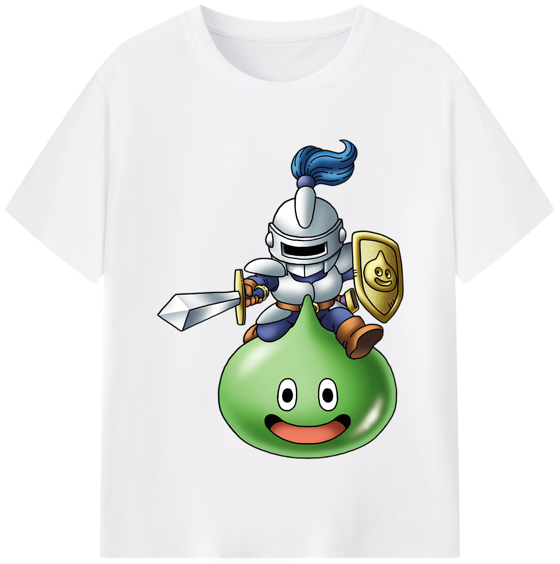 （画像用） ドラゴンクエスト Doragon Kuesuto Dragon Quest 綿100％半袖Tシャツ（フロントプリント）