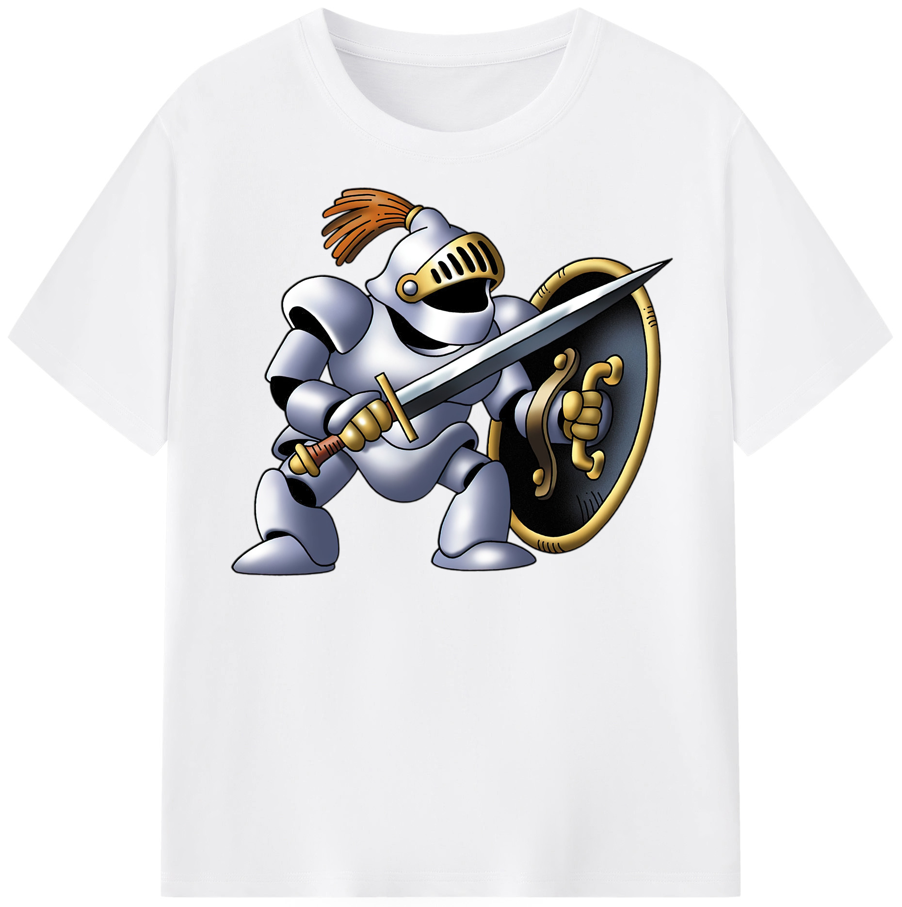 （画像用） ドラゴンクエスト Doragon Kuesuto Dragon Quest 綿100％半袖Tシャツ（フロントプリント）